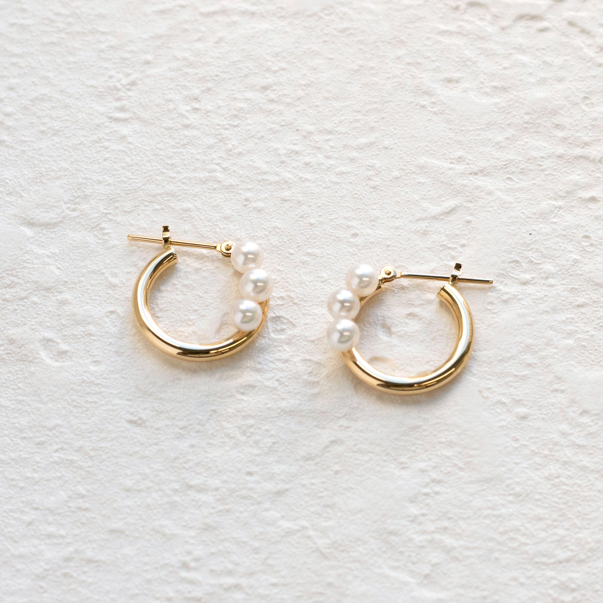 パール K18ピアス(アコヤ真珠/3.5mm/6月誕生石)《25H02206》