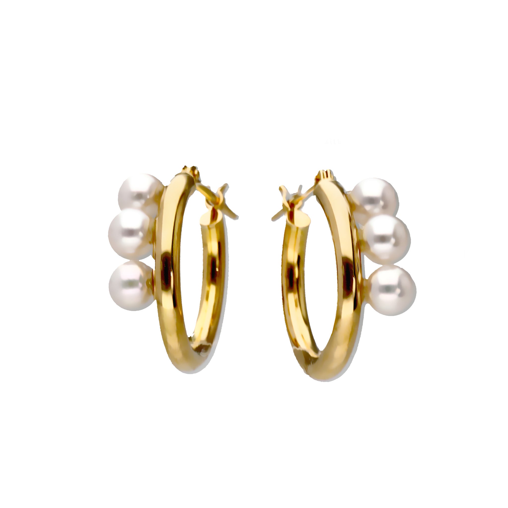 パール K18ピアス(アコヤ真珠/3.5mm/6月誕生石)《25H02206》