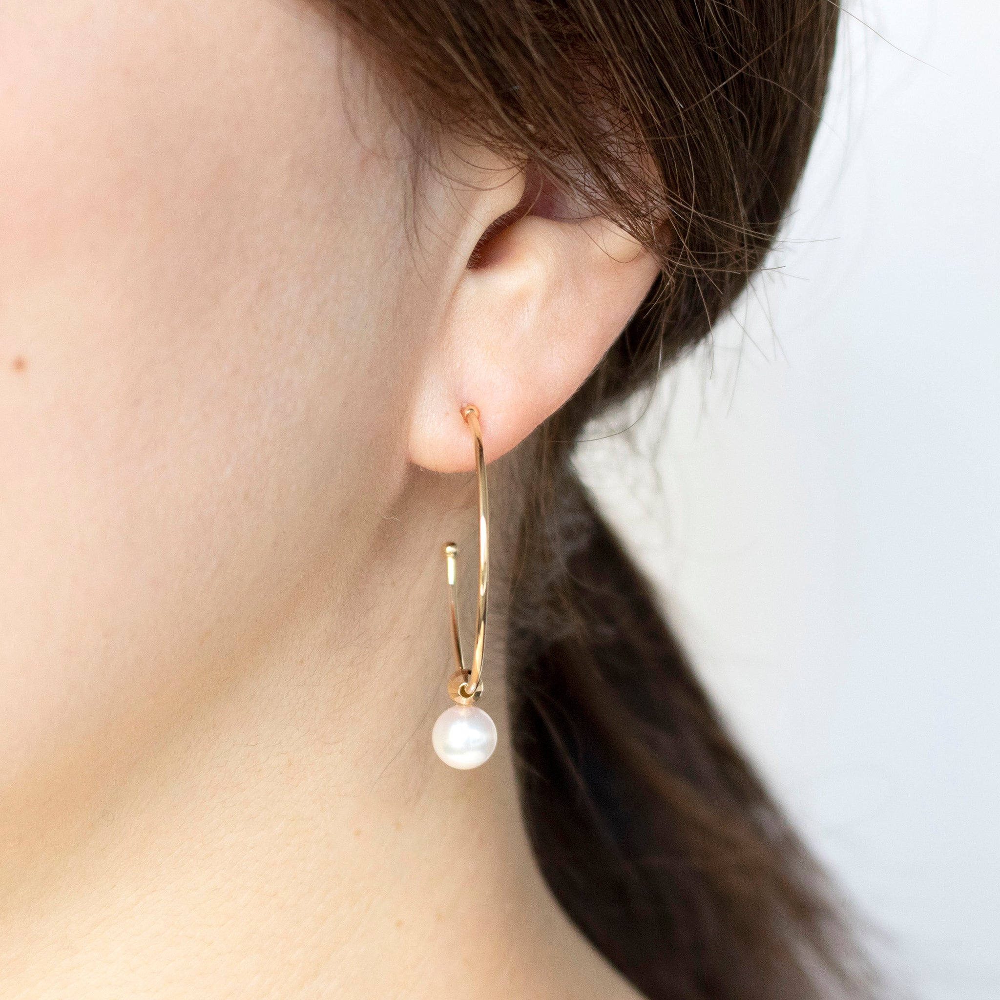 パール K18ピアス(アコヤ真珠/6.5mm/6月誕生石)《25H02210》