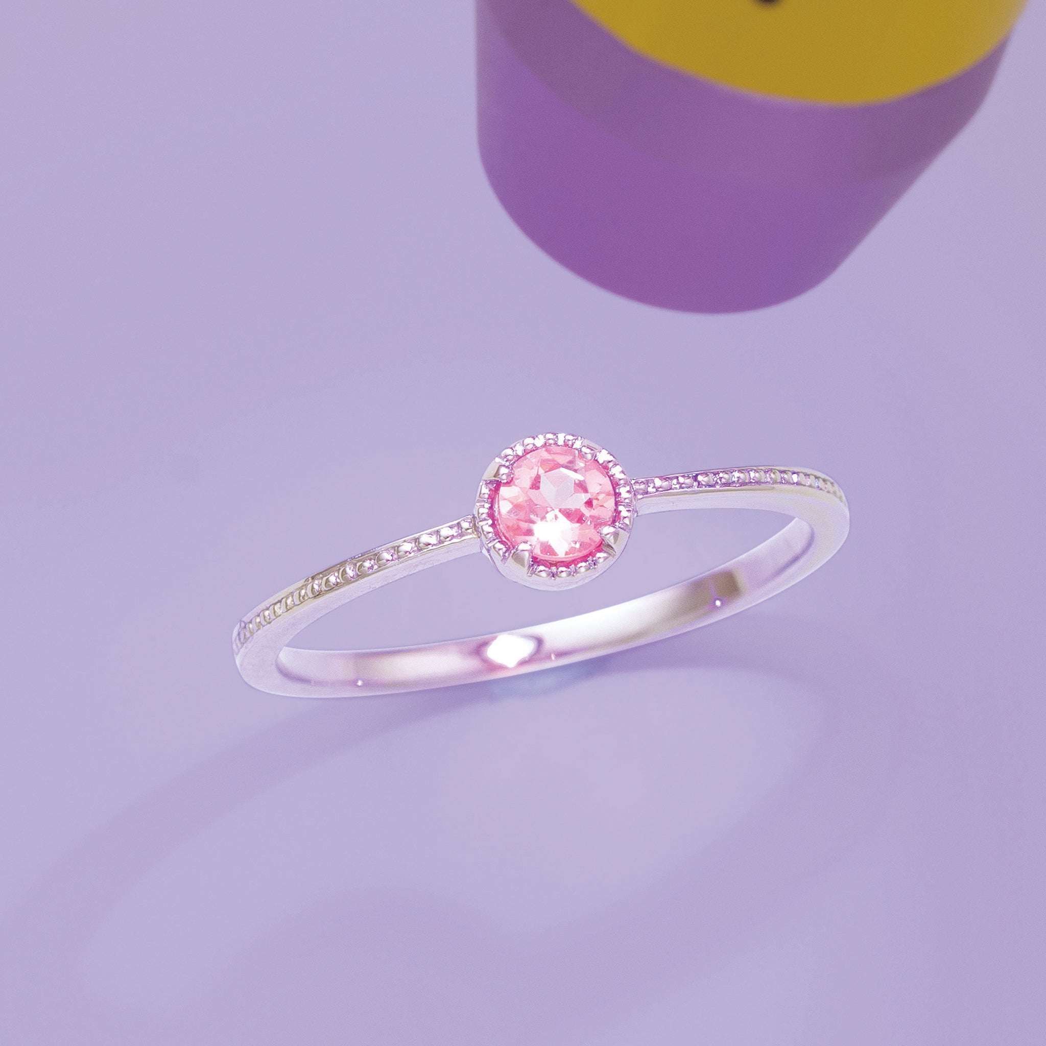 ガーネット プラチナリング(UVペンライト付き/1月誕生石)《25H02301》