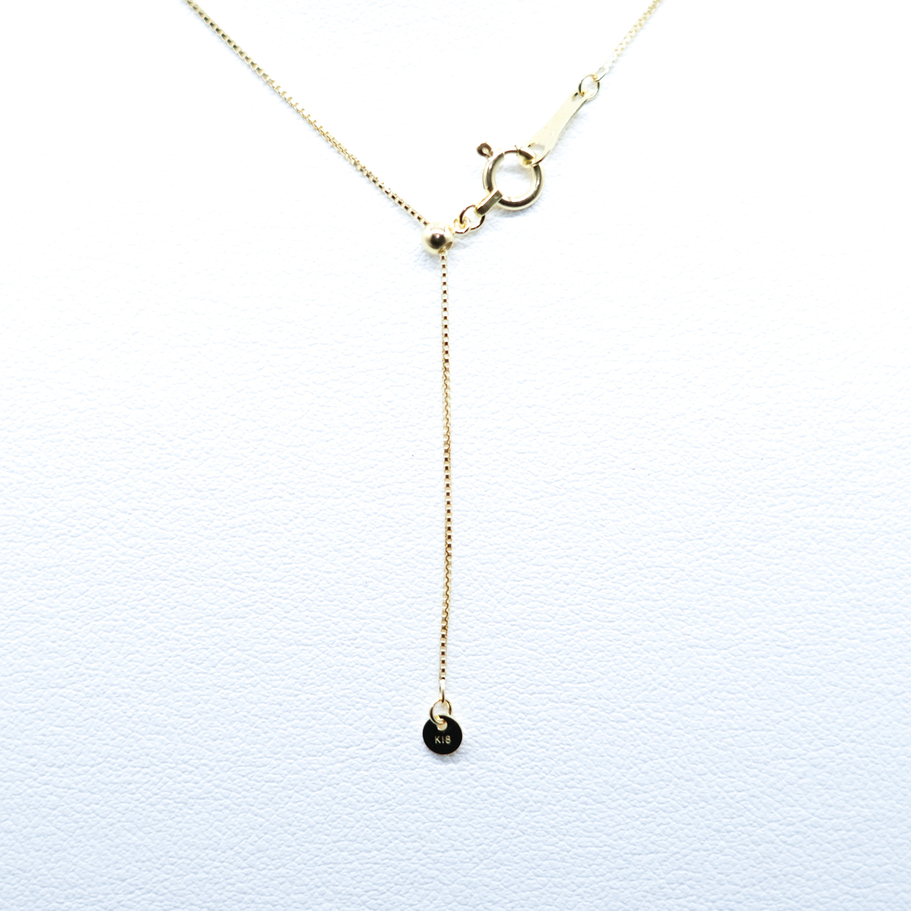 マルチカラー K18ネックレス(パヴェ/鑑別書付)《25H02308》