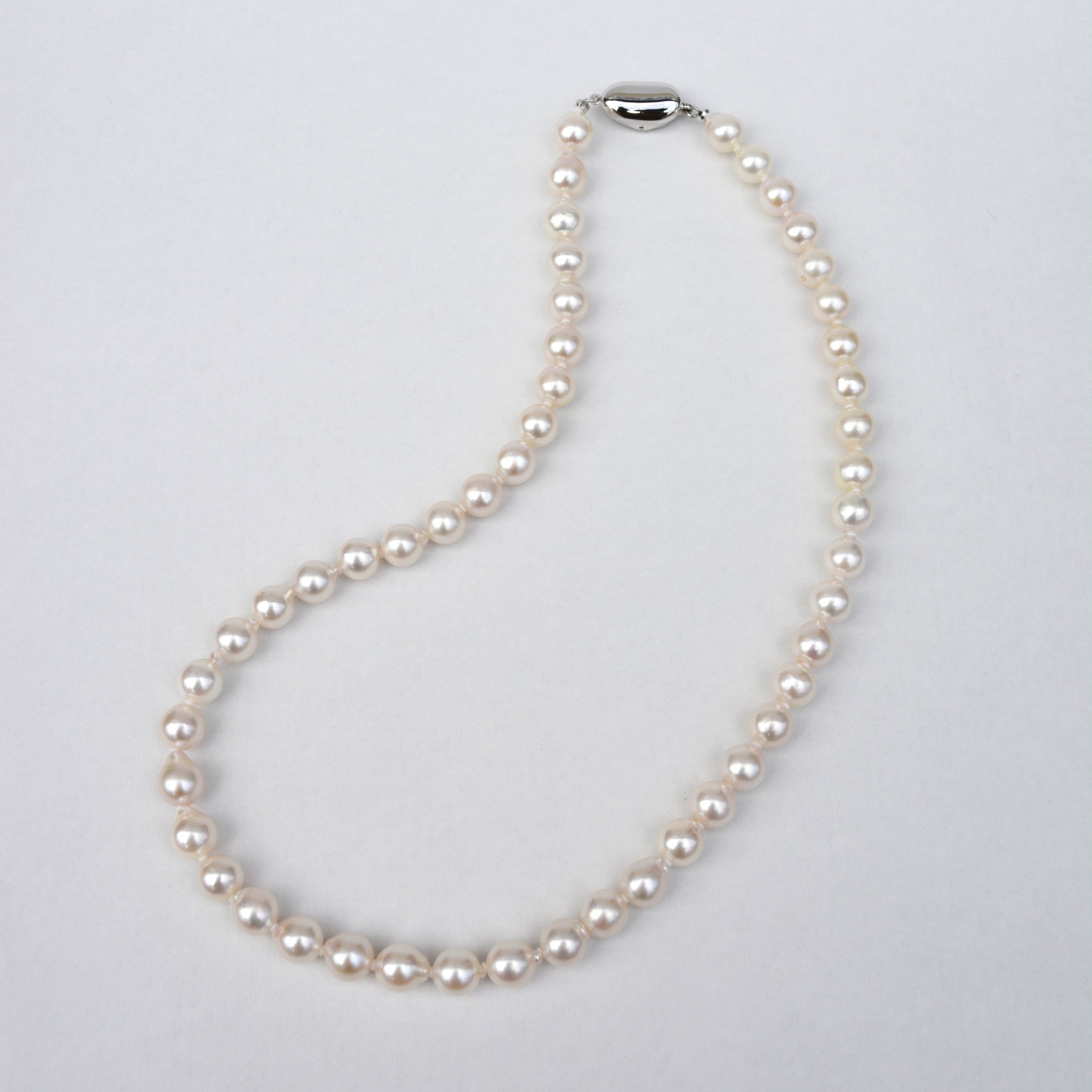 【限定5点】パール ネックレス(アコヤ真珠/7.5mm/セミバロック珠/6月誕生石)《25H02311》