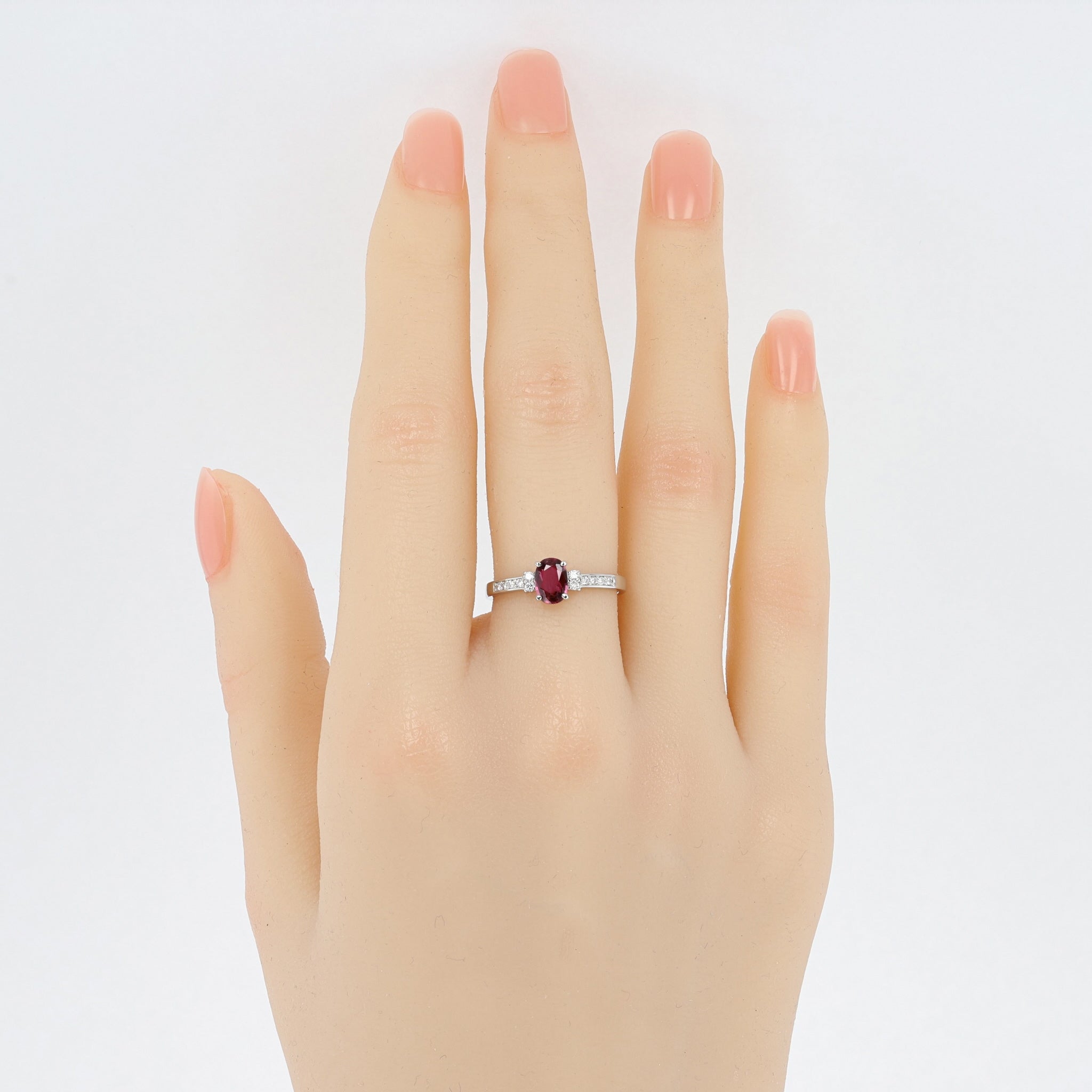 ルビー/ダイヤモンド プラチナリング(7月誕生石)《25H02503》