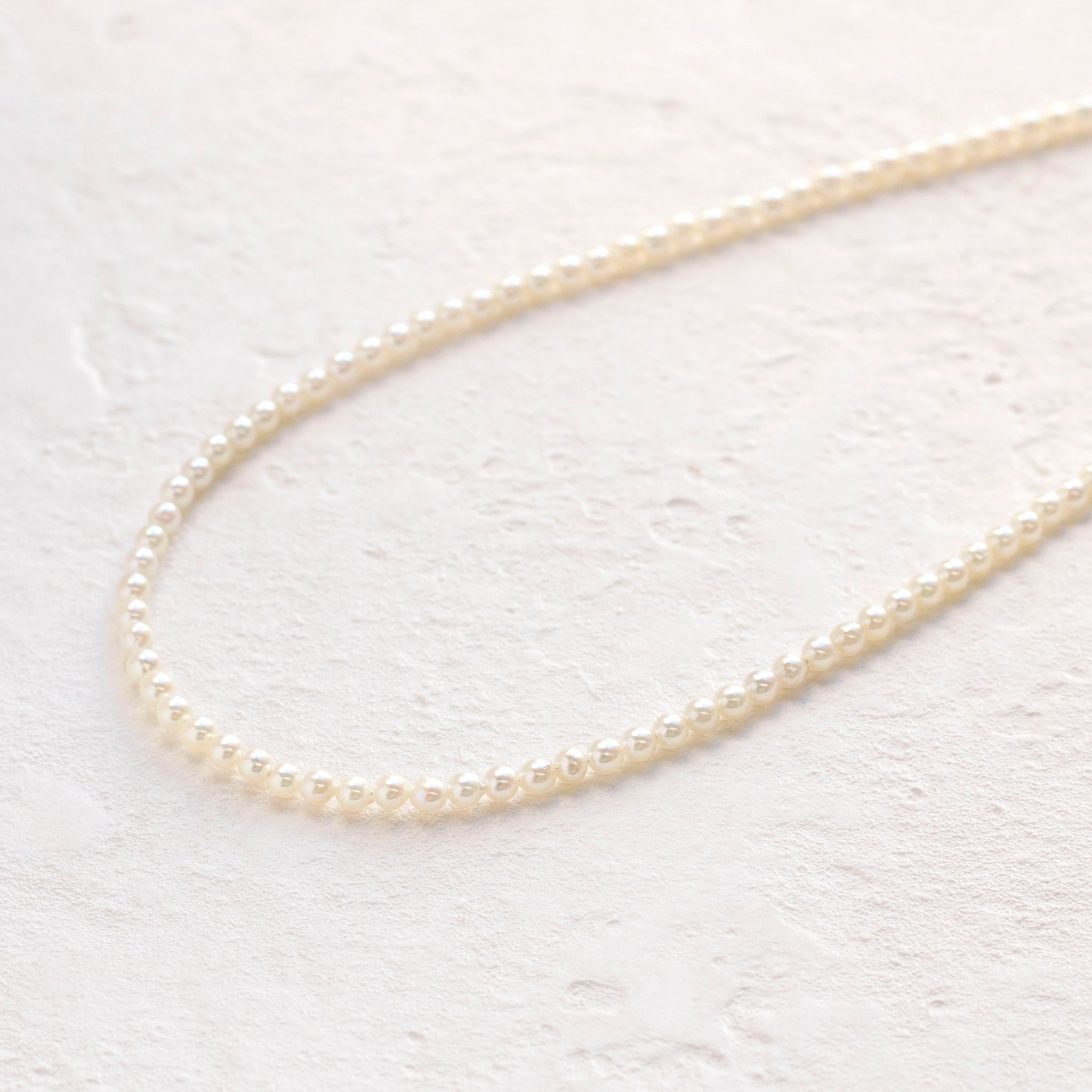 【限定8点】パール K18ネックレス(アコヤ真珠/2.5mm/6月誕生石)《25H02606》