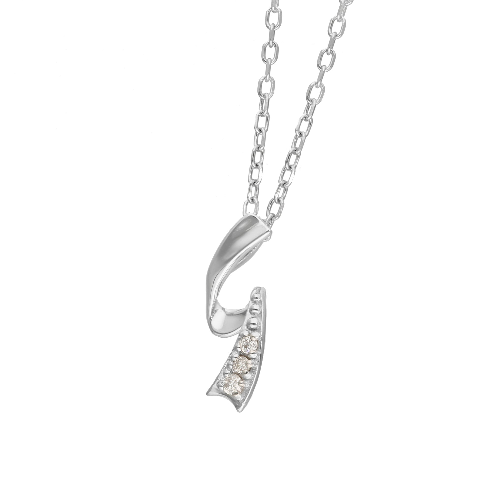 ダイヤモンド プラチナネックレス(4月誕生石)《25H02701》