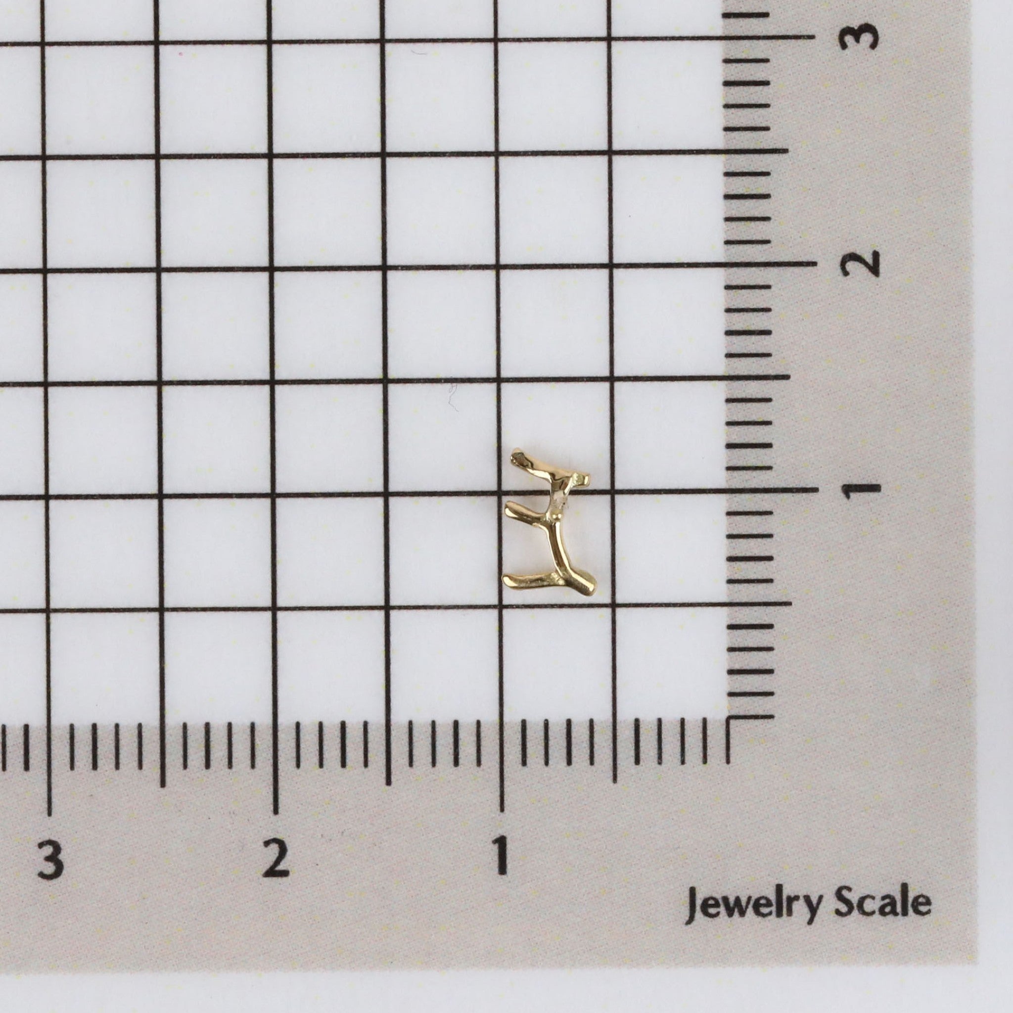 K18ピアス(イニシャル/E/片側)《25H02711-E》