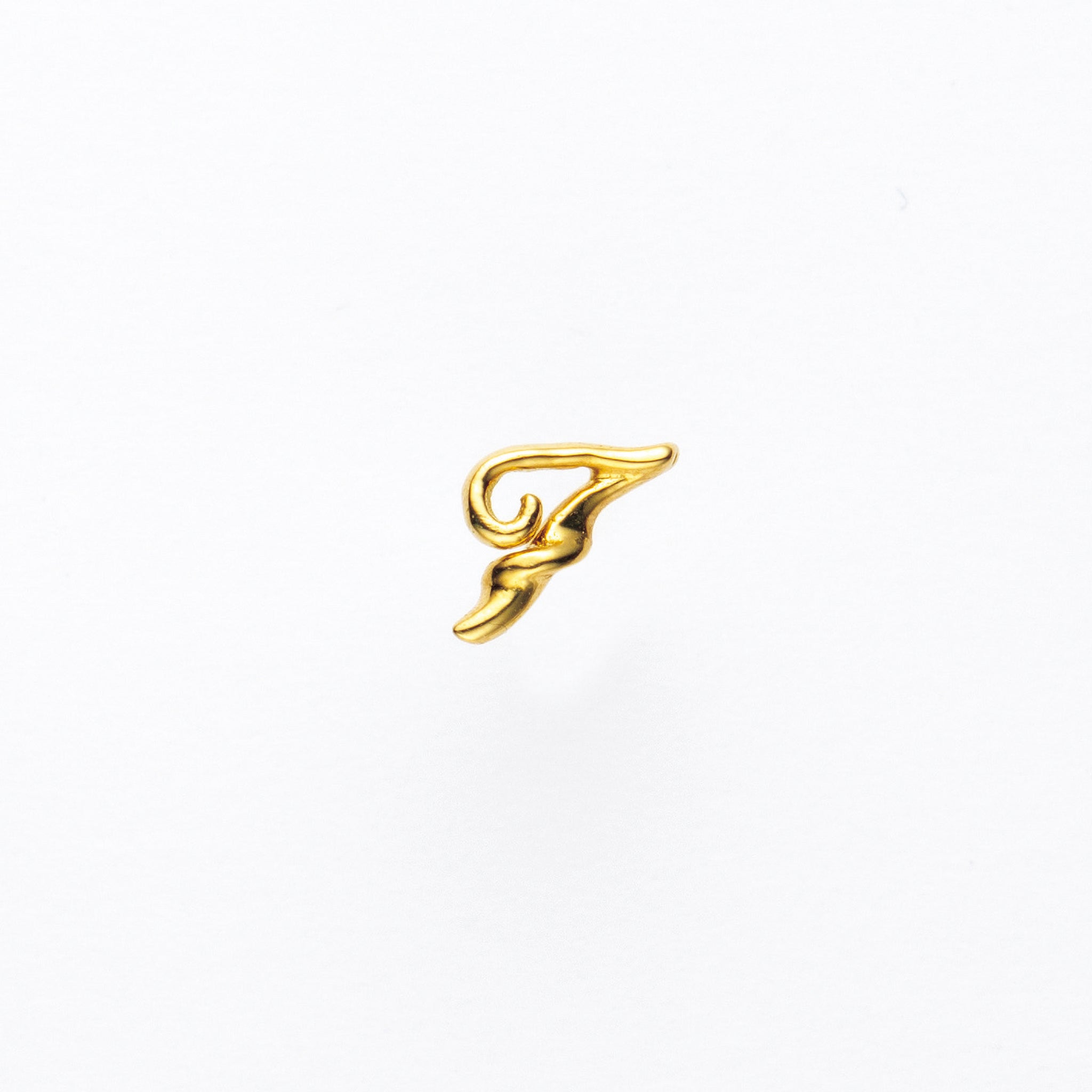 K18ピアス(イニシャル/F/片側)《25H02711-F》