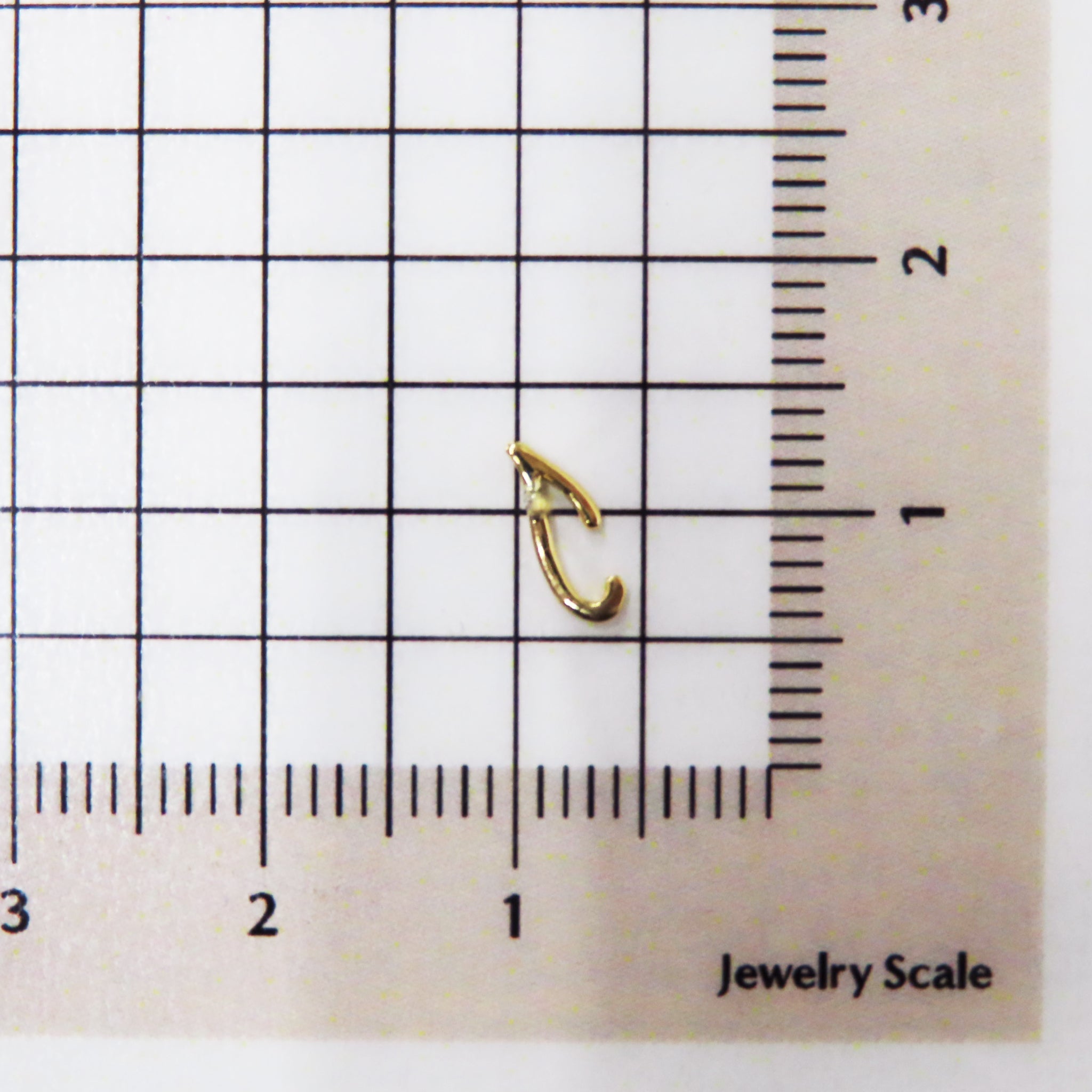 K18ピアス(イニシャル/I/片側)《25H02711-I》