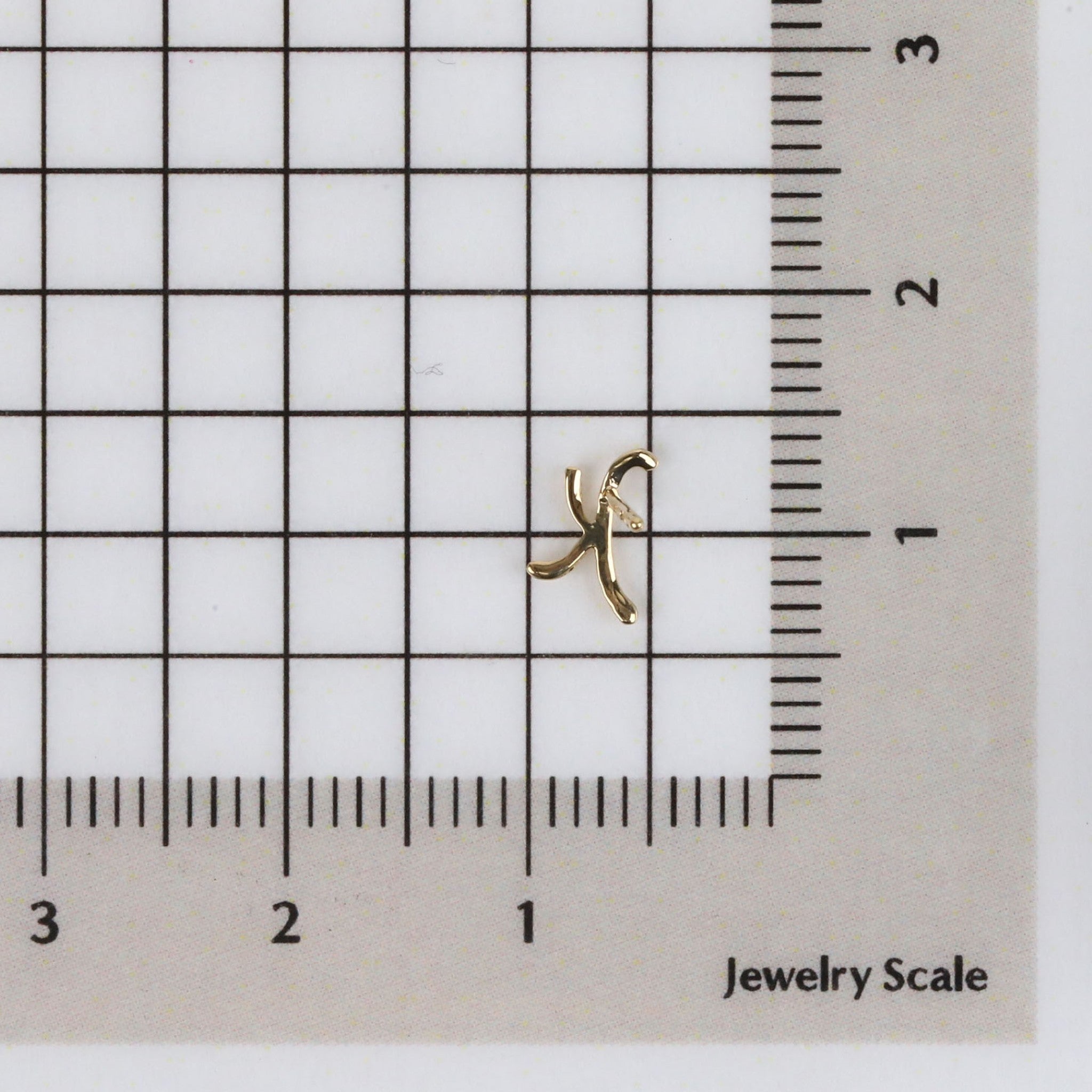 K18ピアス(イニシャル/K/片側)《25H02711-K》