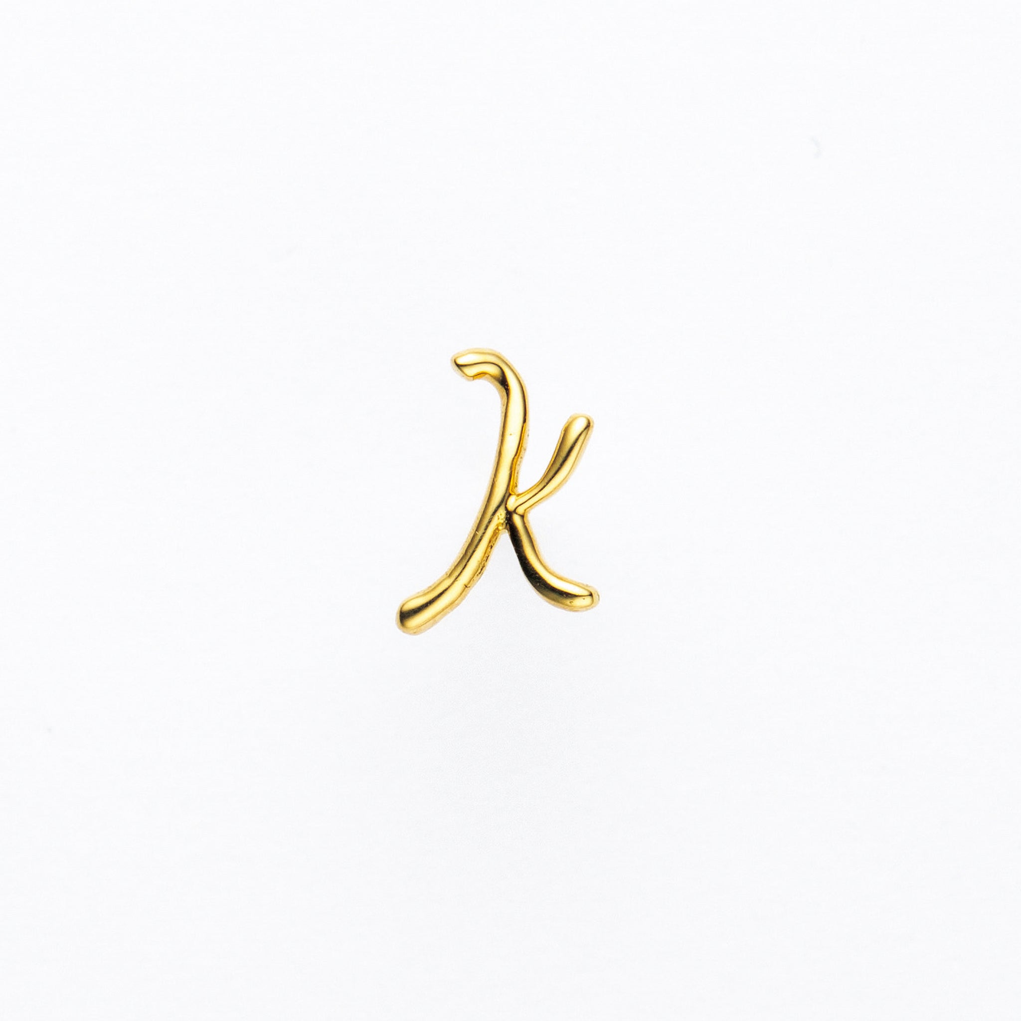 K18ピアス(イニシャル/K/片側)《25H02711-K》
