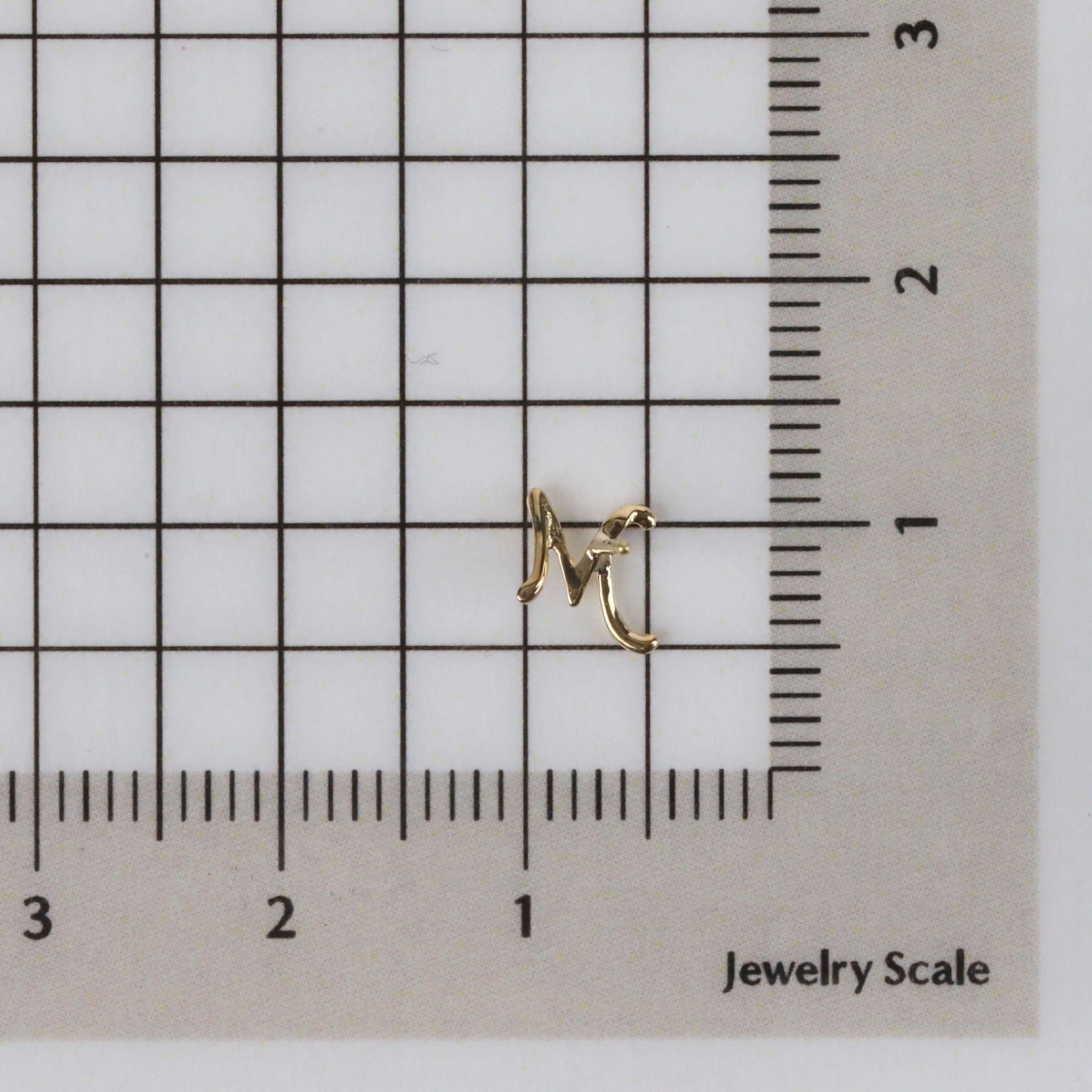 K18ピアス(イニシャル/M/片側)《25H02711-M》