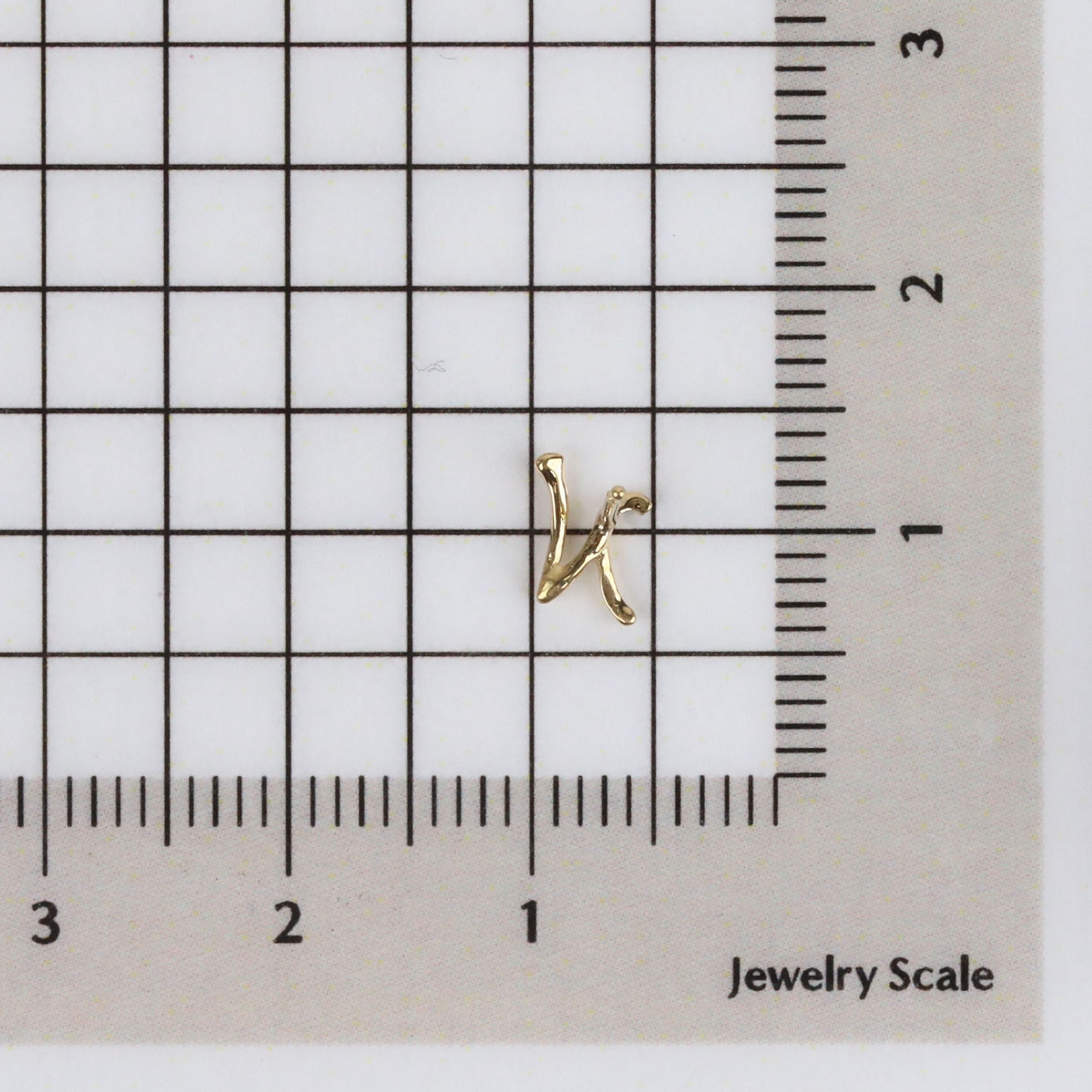 K18ピアス(イニシャル/N/片側)《25H02711-N》