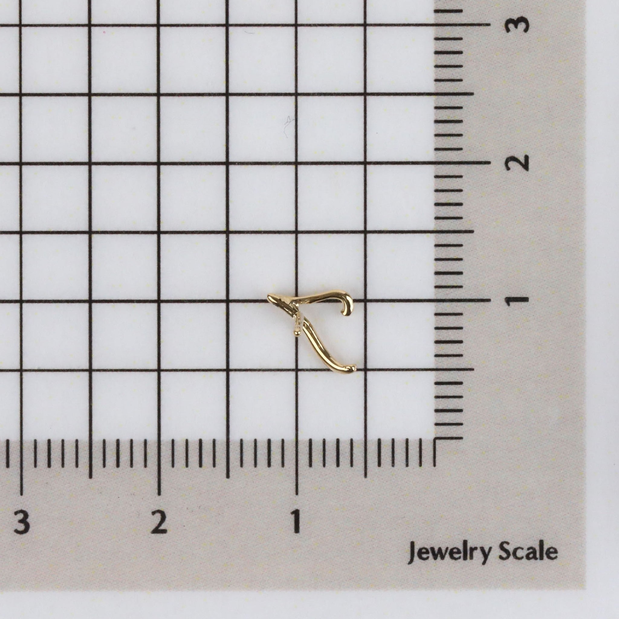 K18ピアス(イニシャル/T/片側)《25H02711-T》