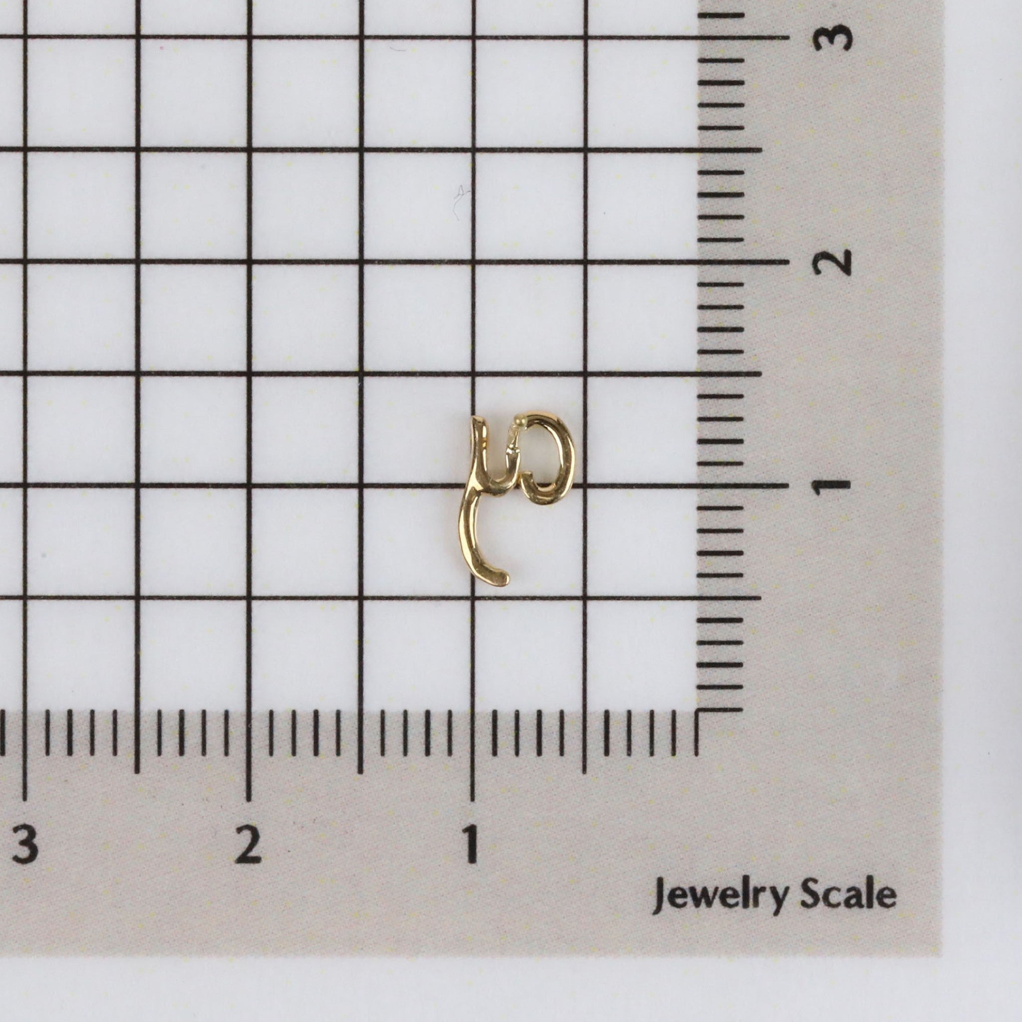 K18ピアス(イニシャル/Y/片側)《25H02711-Y》