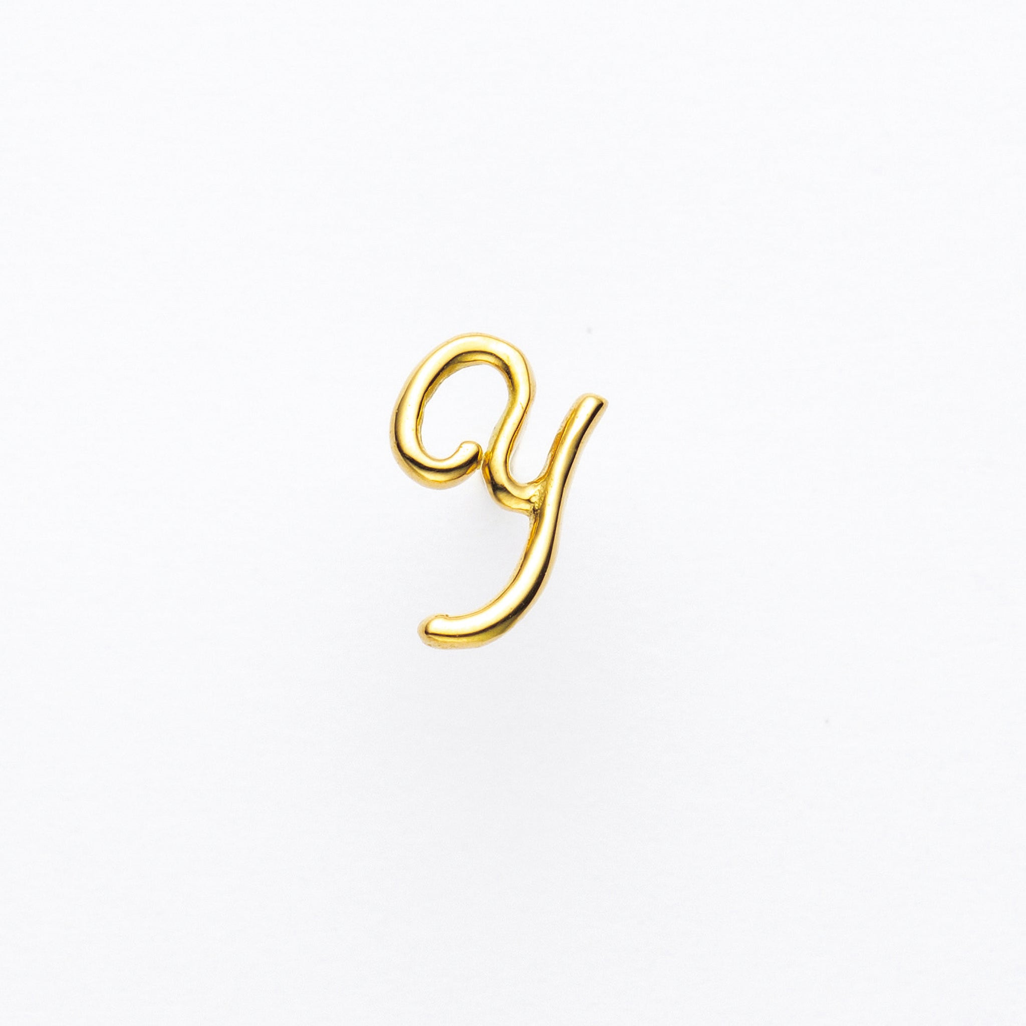 K18ピアス(イニシャル/Y/片側)《25H02711-Y》