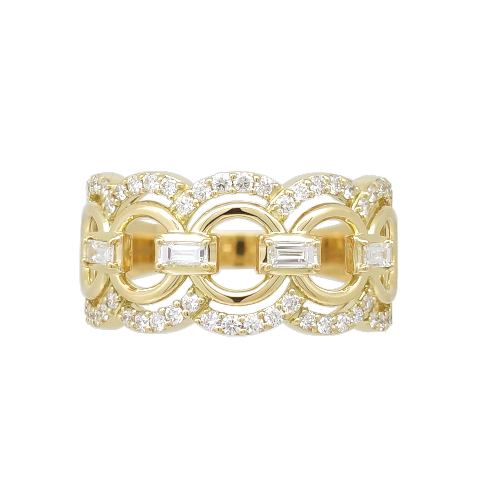 ダイヤモンド K18リング(4月誕生石/鑑別書付)《25H02808》