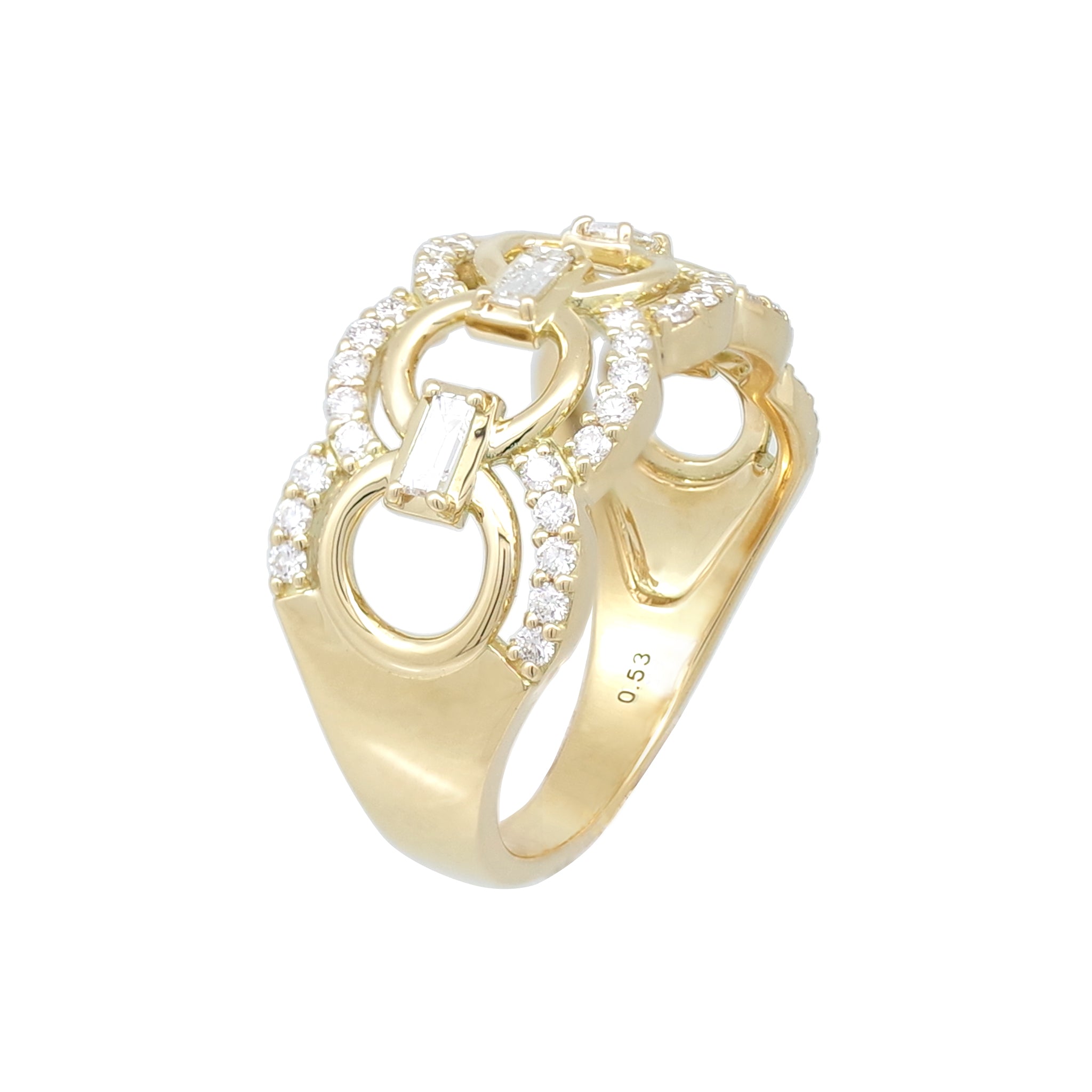 ダイヤモンド K18リング(4月誕生石/鑑別書付)《25H02808》