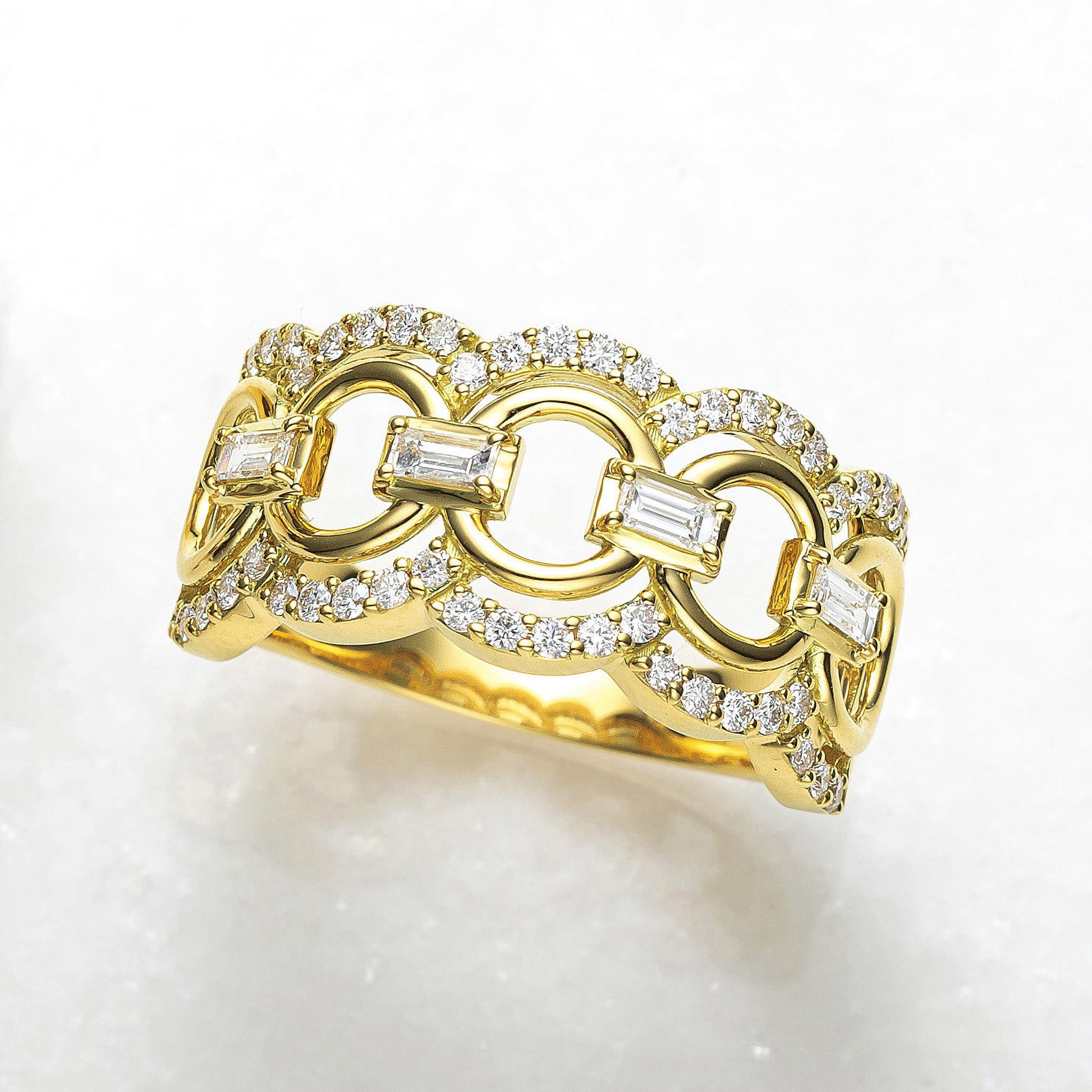 ダイヤモンド K18リング(4月誕生石/鑑別書付)《25H02808》