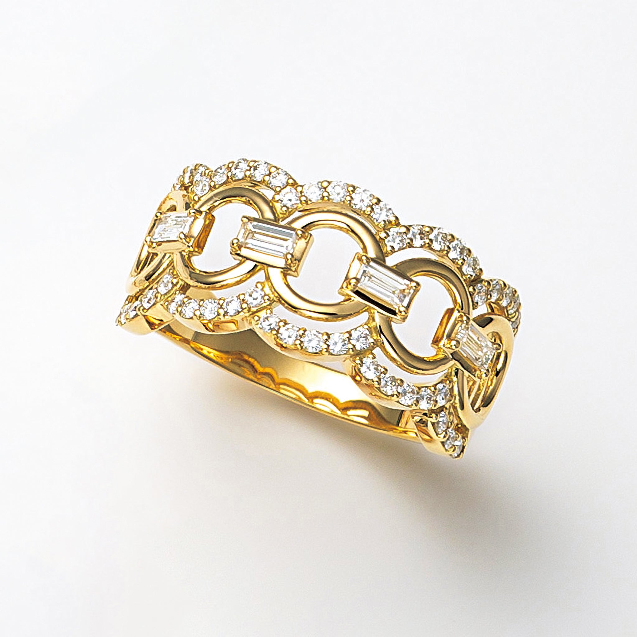 ダイヤモンド K18リング(4月誕生石/鑑別書付)《25H02808》