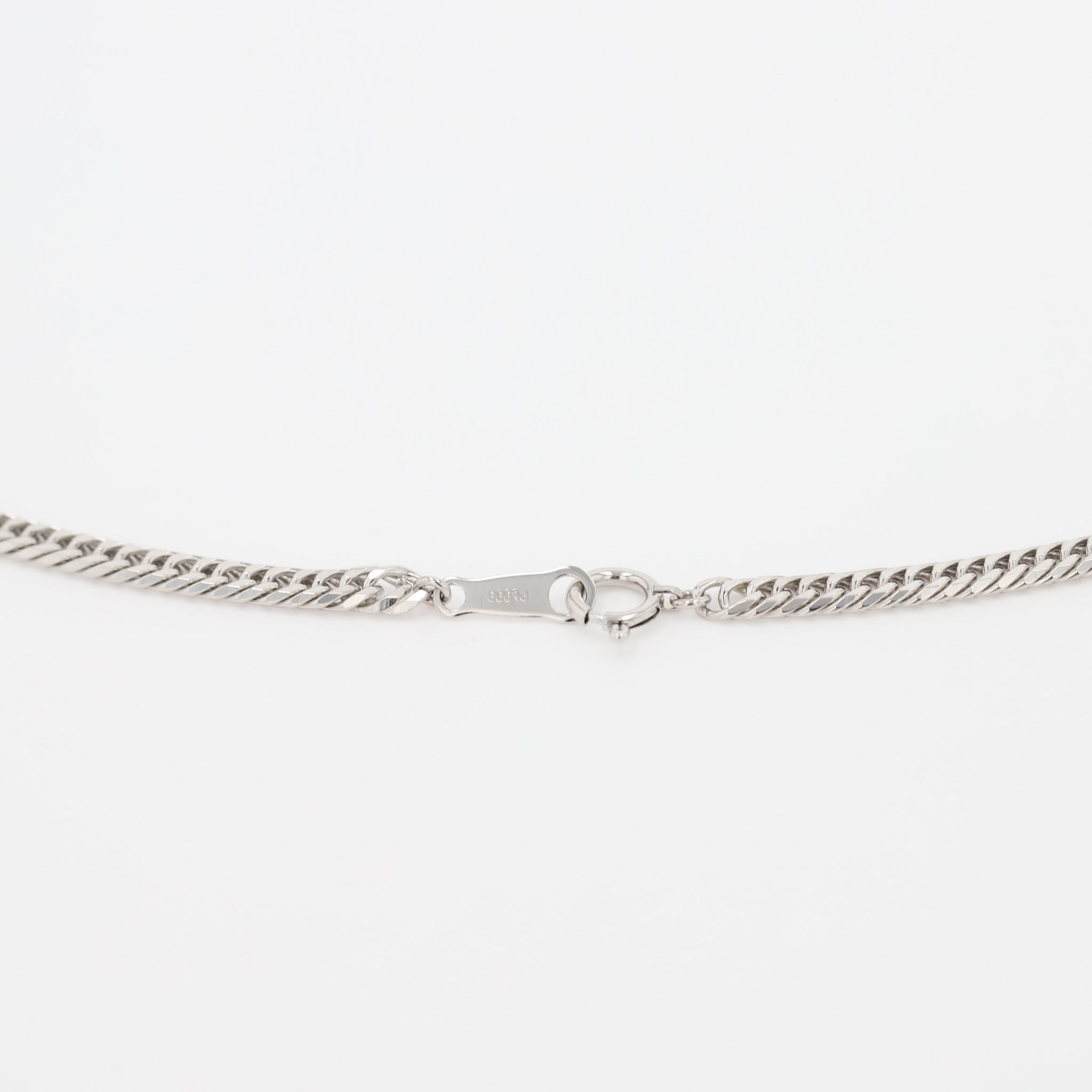 PT999ネックレス(純プラチナ/喜平ダブル6面カット/造幣局品位刻印付/24g/50cm)《25H02904》