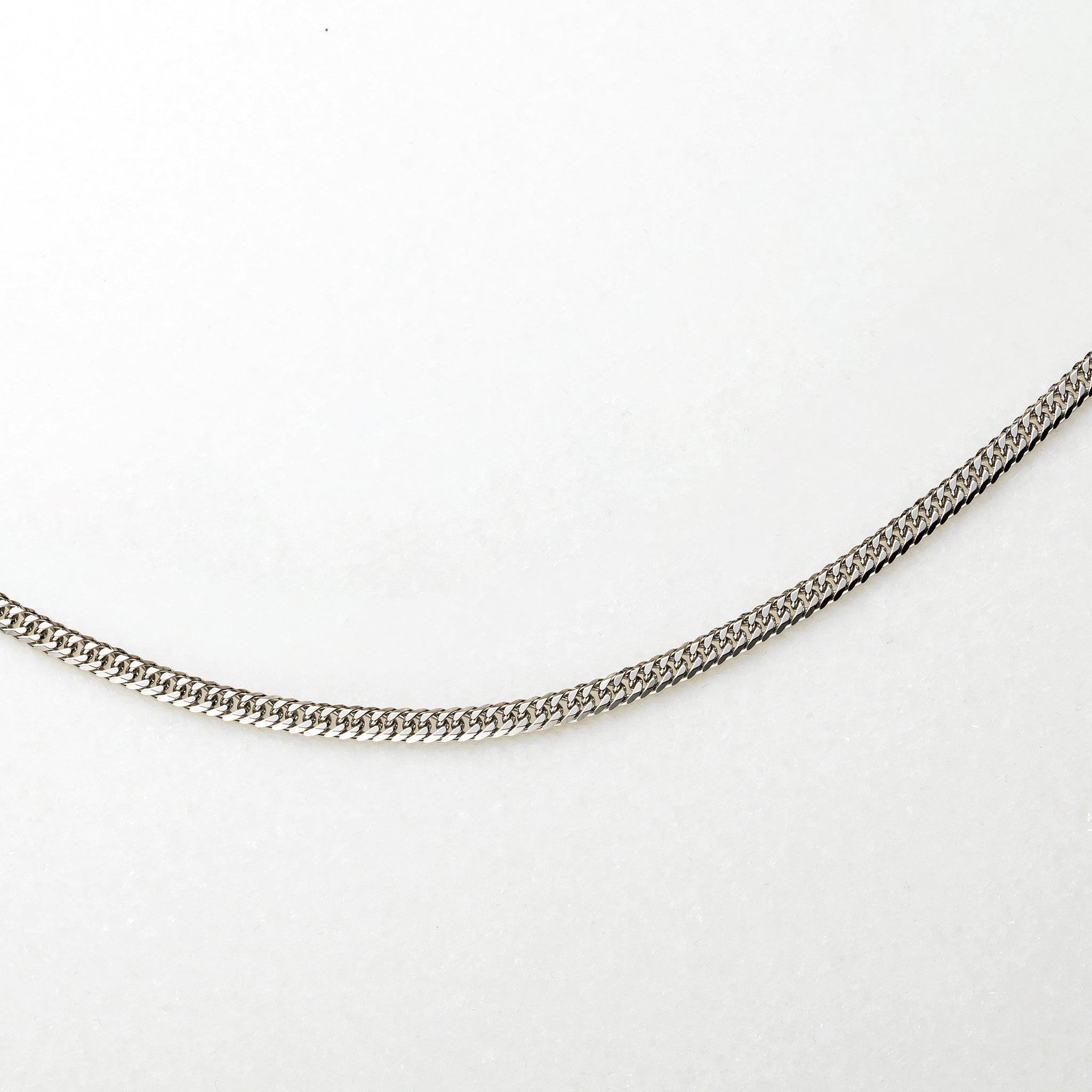 PT999ネックレス(純プラチナ/喜平ダブル6面カット/造幣局品位刻印付/24g/50cm)《25H02904》