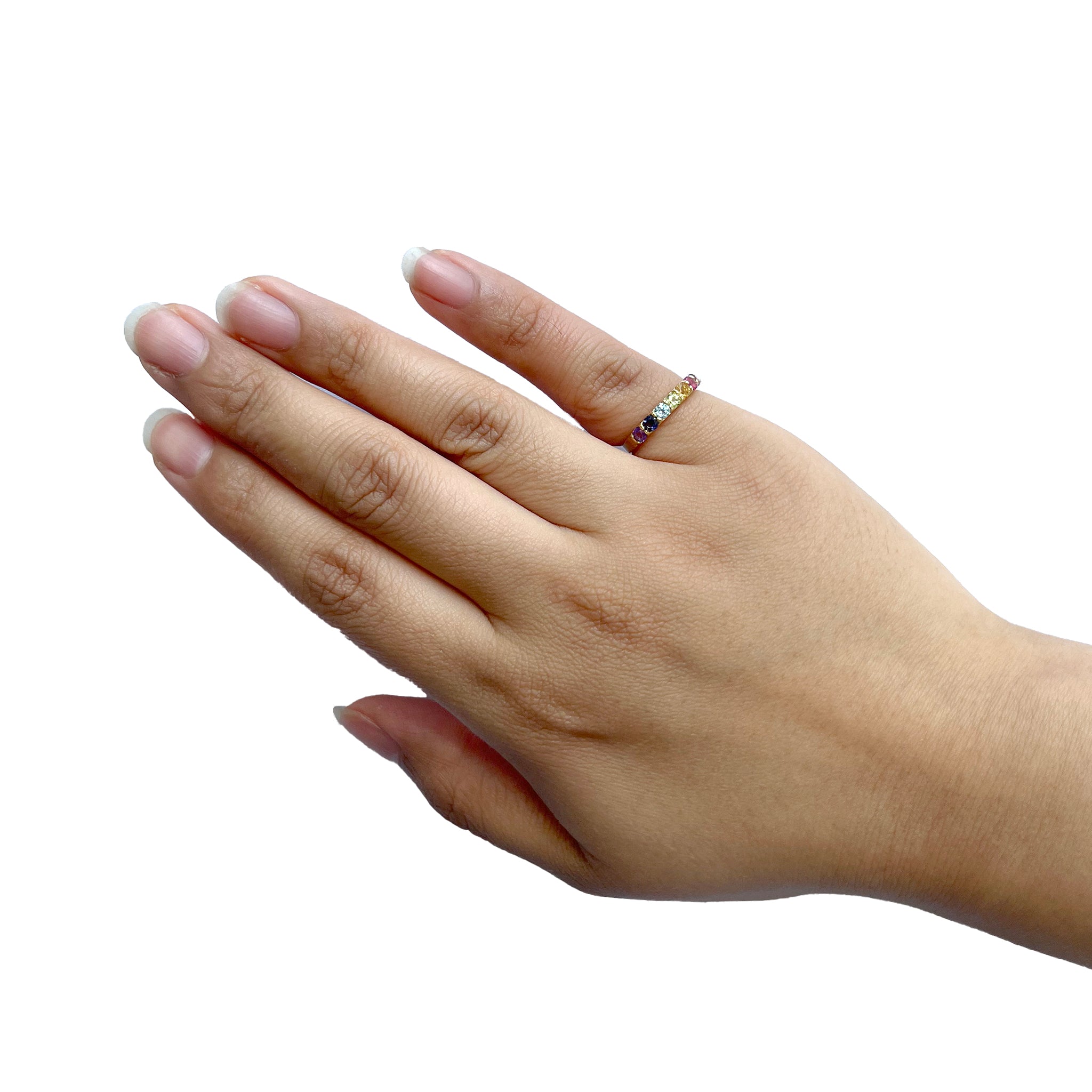 マルチカラー K18ピンキーリング《25H03104》