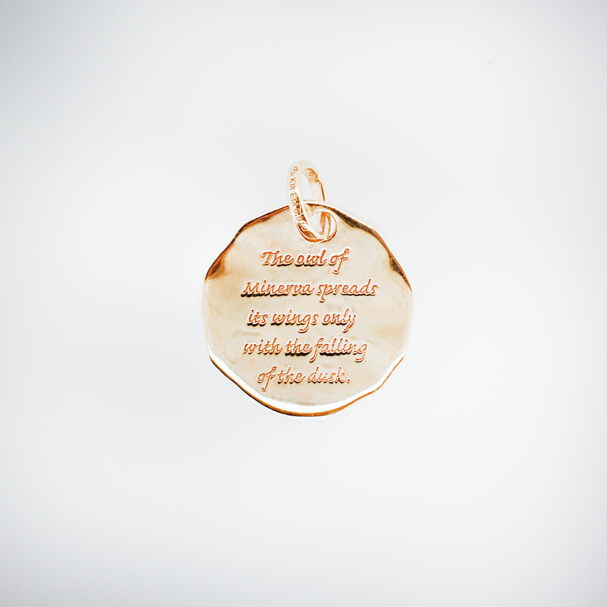 エメラルド K18ペンダントトップ(フクロウモチーフ)《25H03107》