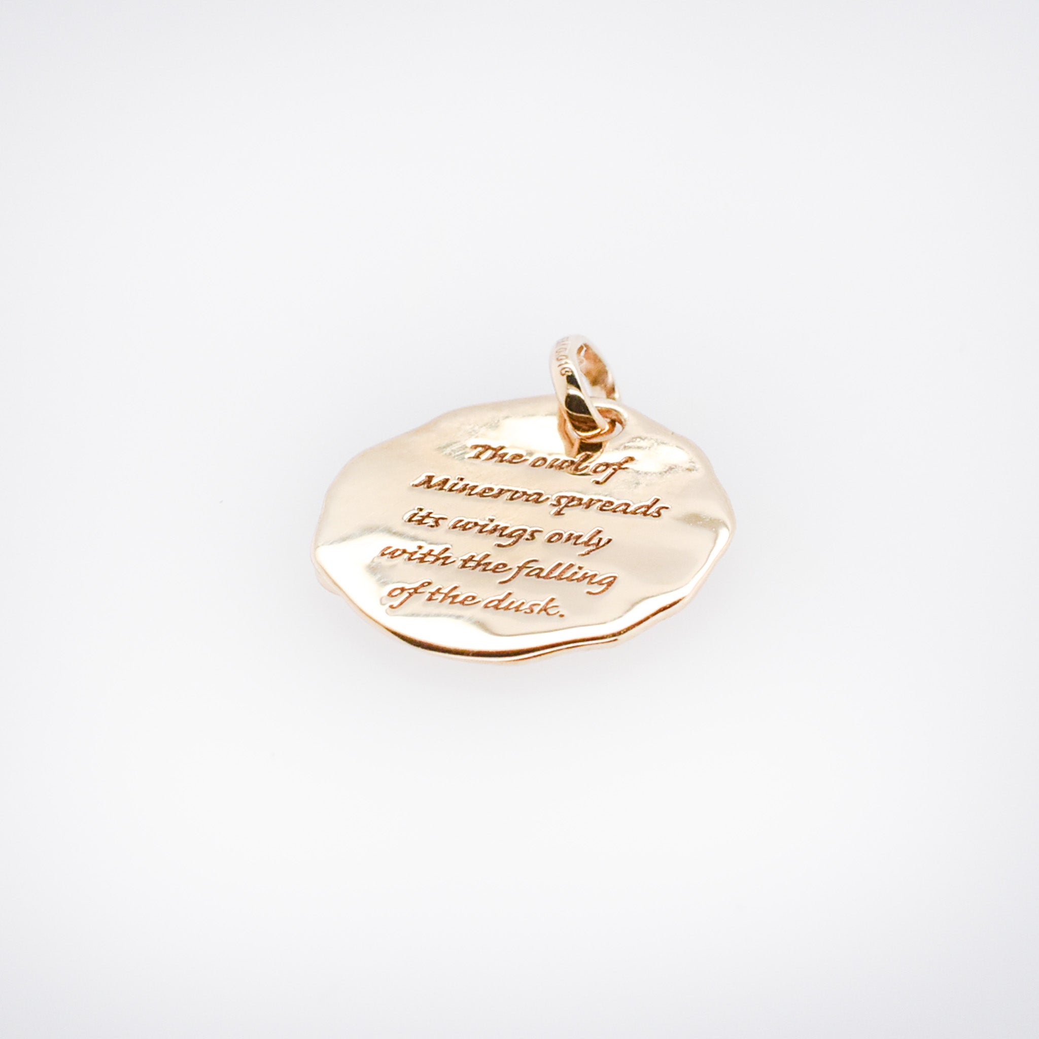 エメラルド K18ペンダントトップ(フクロウモチーフ)《25H03107》