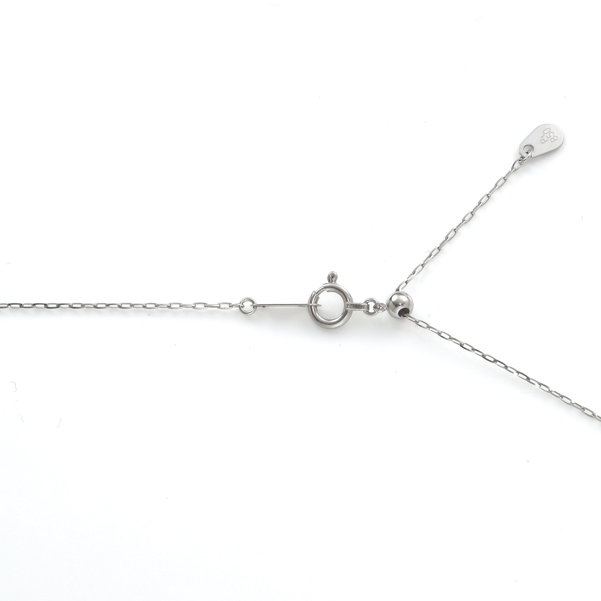 ダイヤモンド プラチナネックレス(馬蹄モチーフ/4月誕生石)《25H03109》