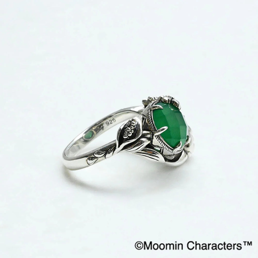 グリーンカルセドニー/ホワイトトパーズ シルバーリング(MOOMIN/ムーミン)《25H03602》