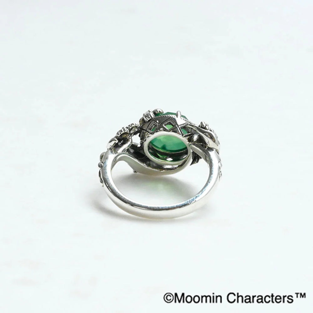 グリーンカルセドニー/ホワイトトパーズ シルバーリング(MOOMIN/ムーミン)《25H03602》