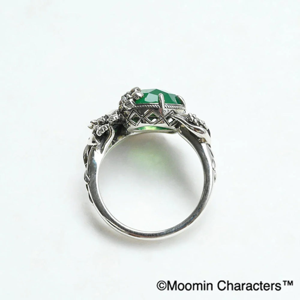 グリーンカルセドニー/ホワイトトパーズ シルバーリング(MOOMIN/ムーミン)《25H03602》