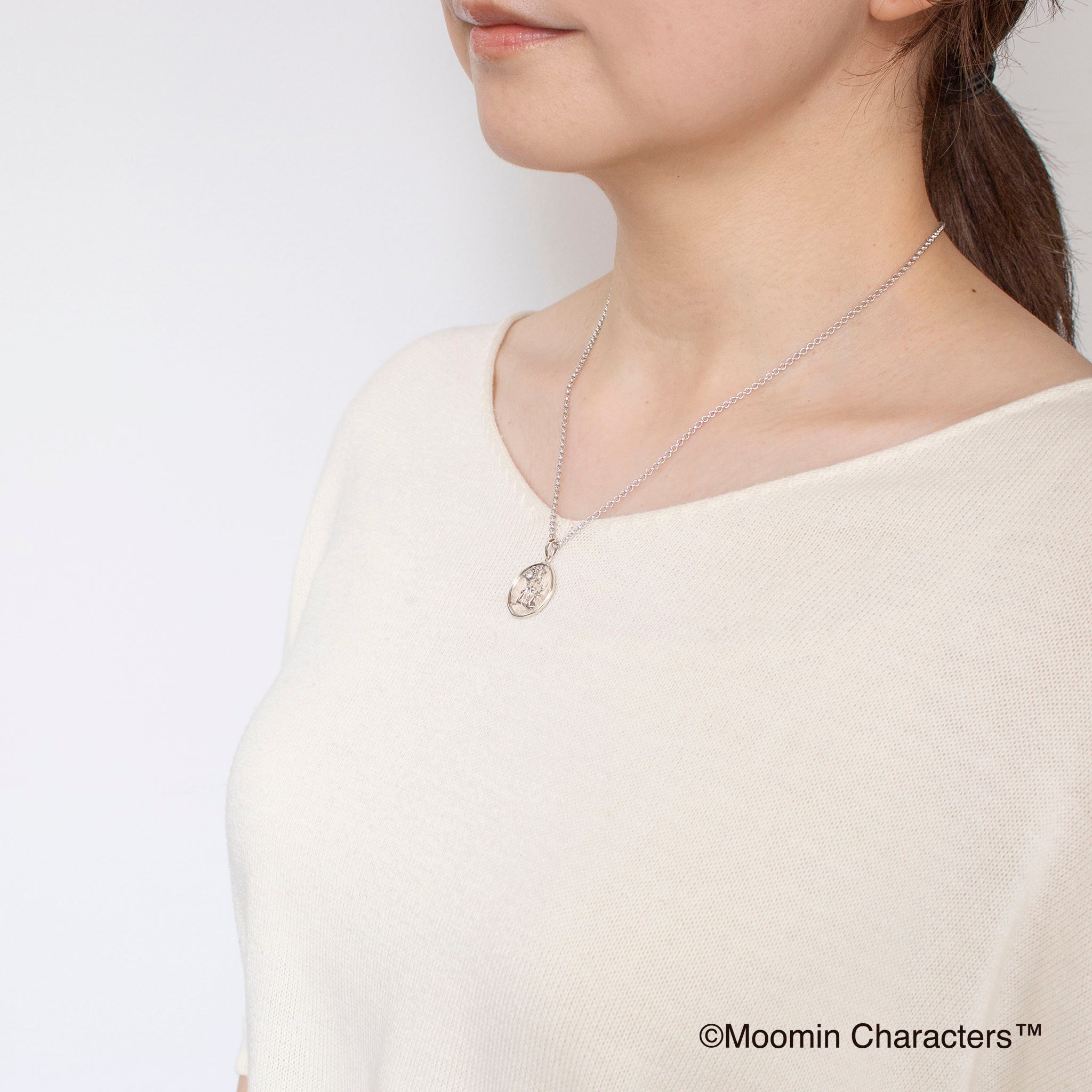 ホワイトトパーズ シルバーネックレス(MOOMIN/ムーミン/小説一作目 出版80周年記念)《25H03603》