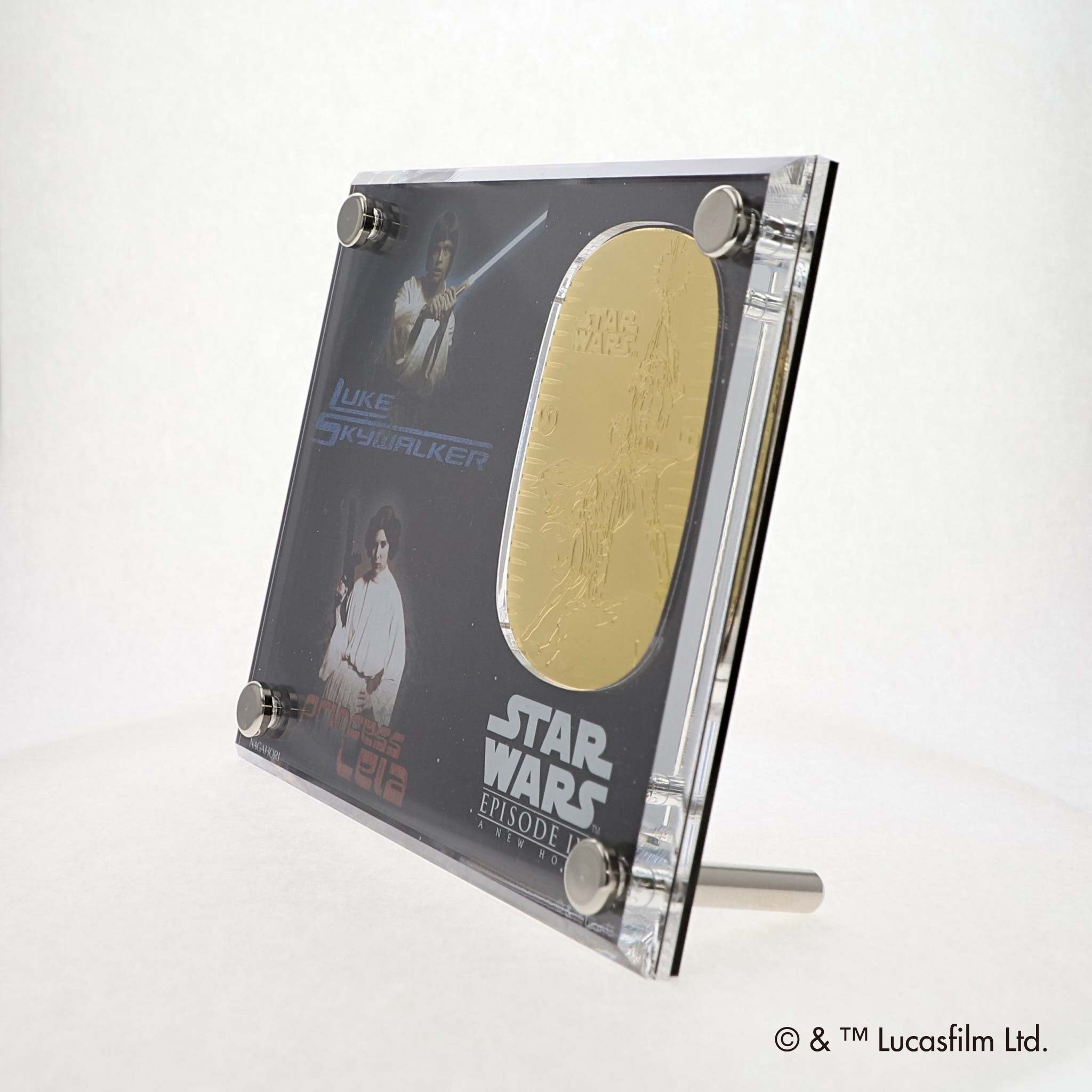 K24金製品(スター・ウォーズ公式ライセンス/純金小判/30g/ルーク・スカイウォーカー/レイア姫/造幣局品位刻印付)《25H03901》