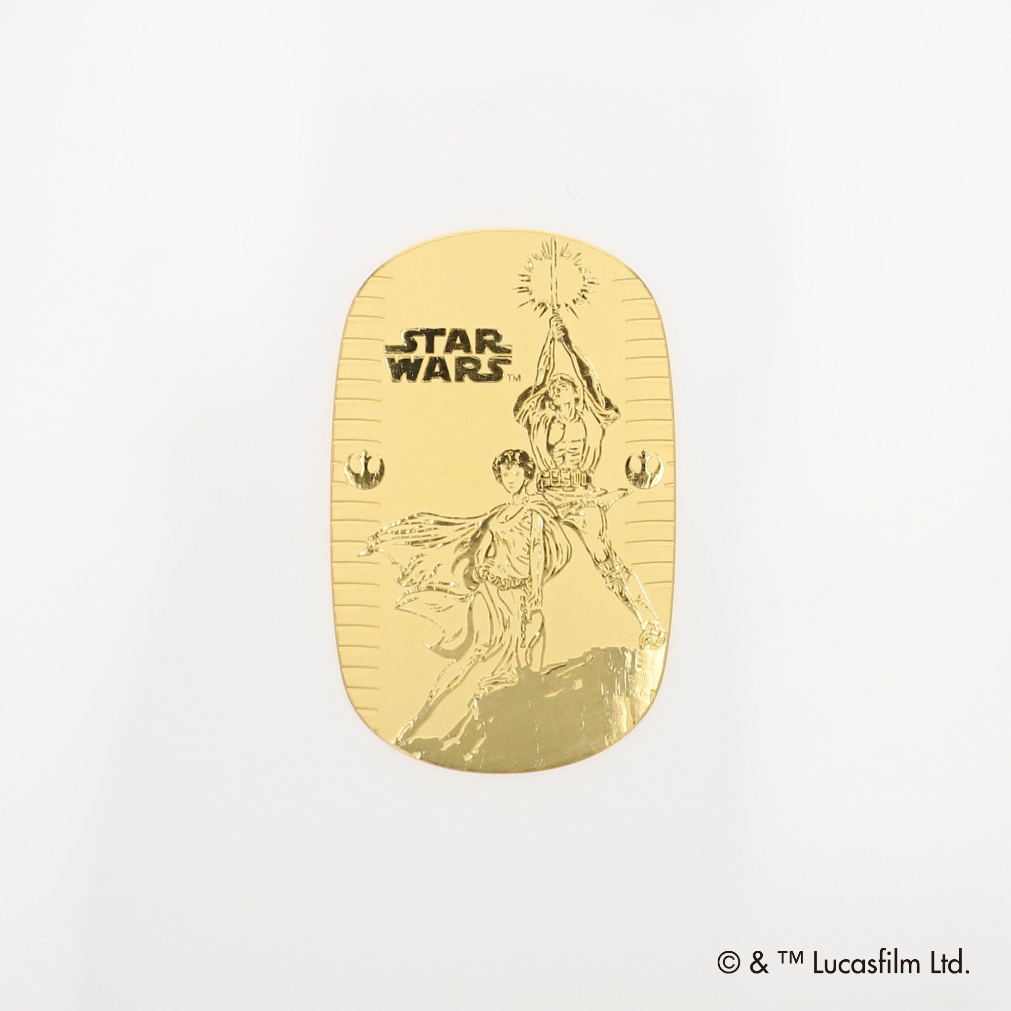 K24金製品(スター・ウォーズ公式ライセンス/純金小判/30g/ルーク・スカイウォーカー/レイア姫/造幣局品位刻印付)《25H03901》