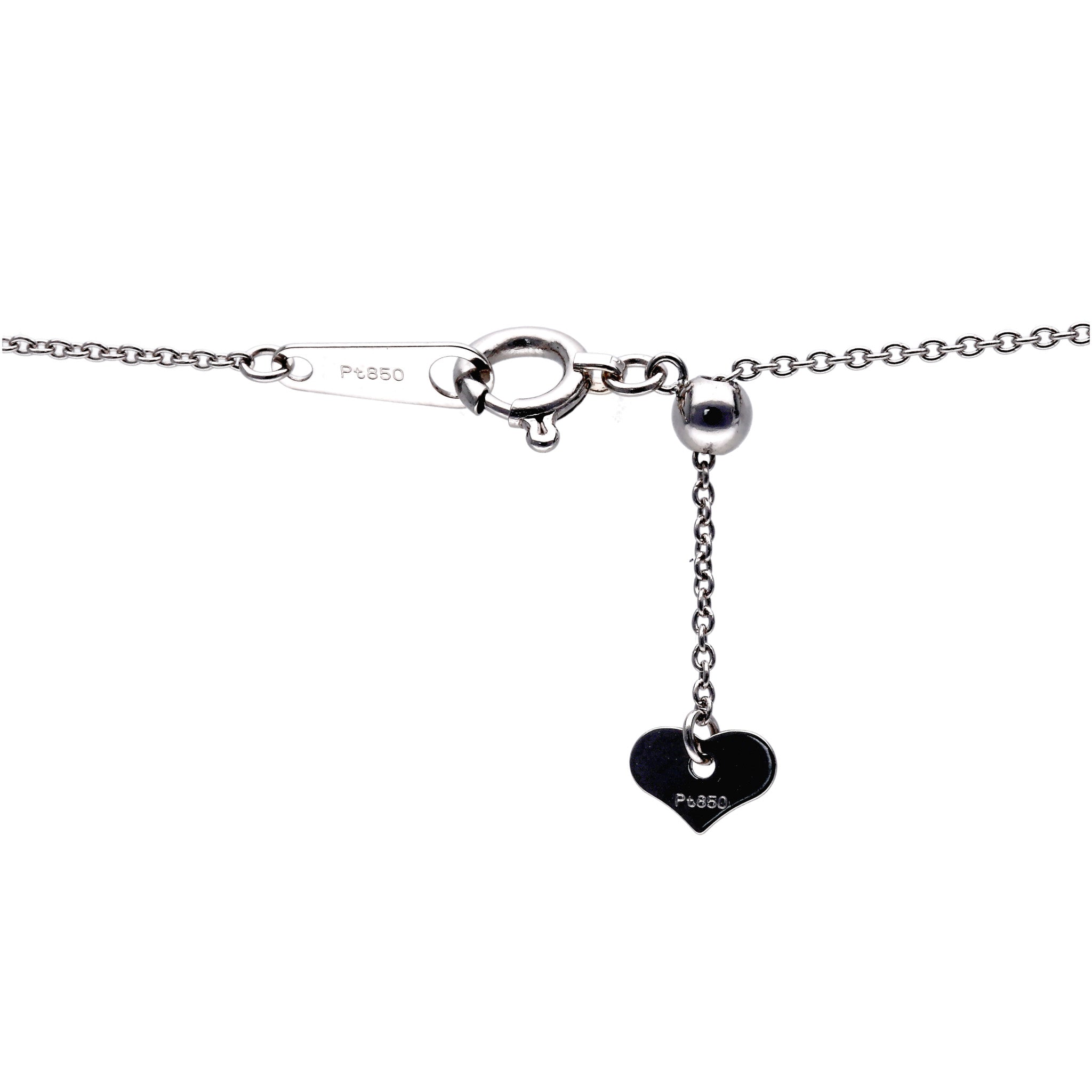 ダイヤモンド プラチナネックレス(カメリアモチーフ/4月誕生石)《25N00204》