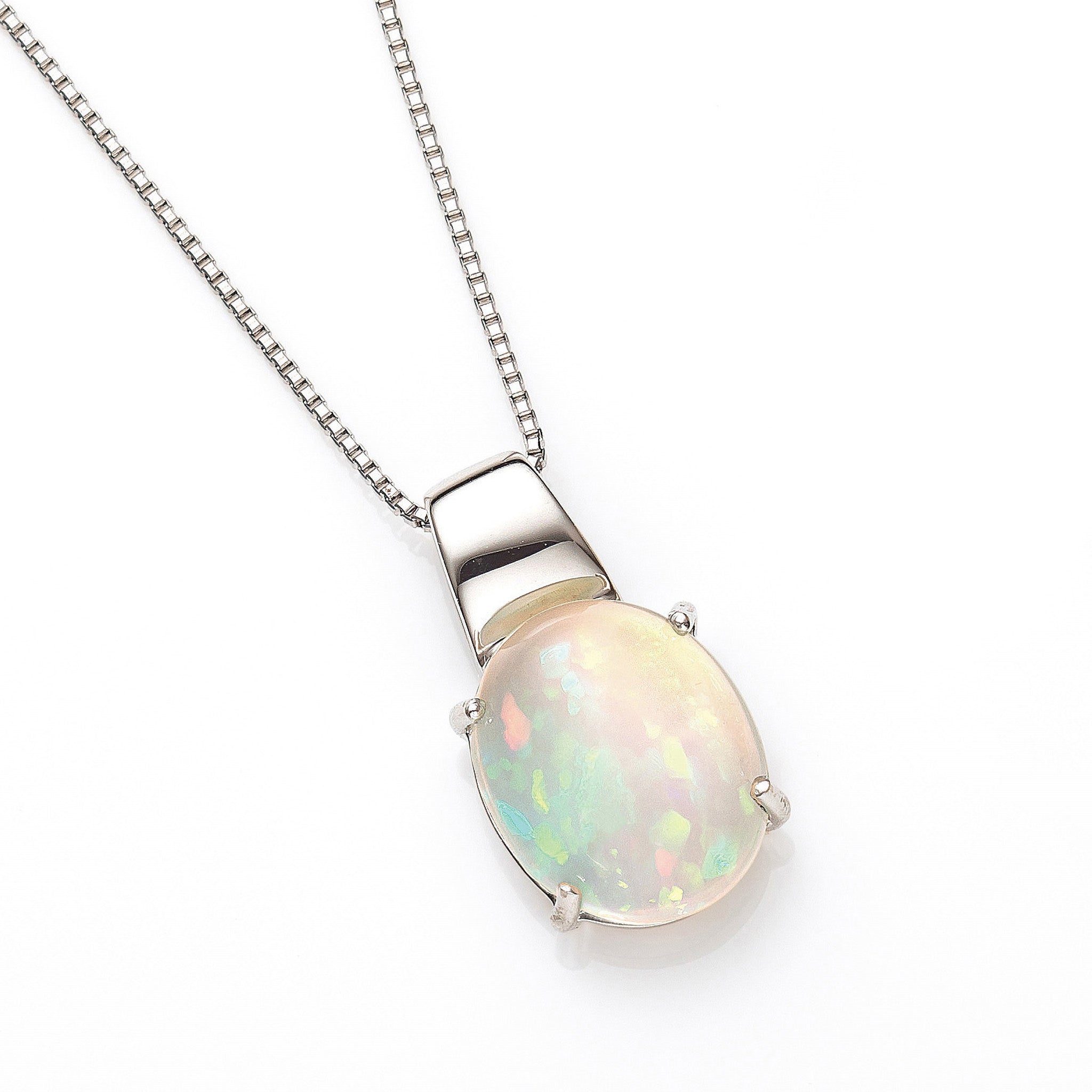 【限定3点】オパール プラチナネックレス(1.8カラット/10月誕生石)《25N00301》