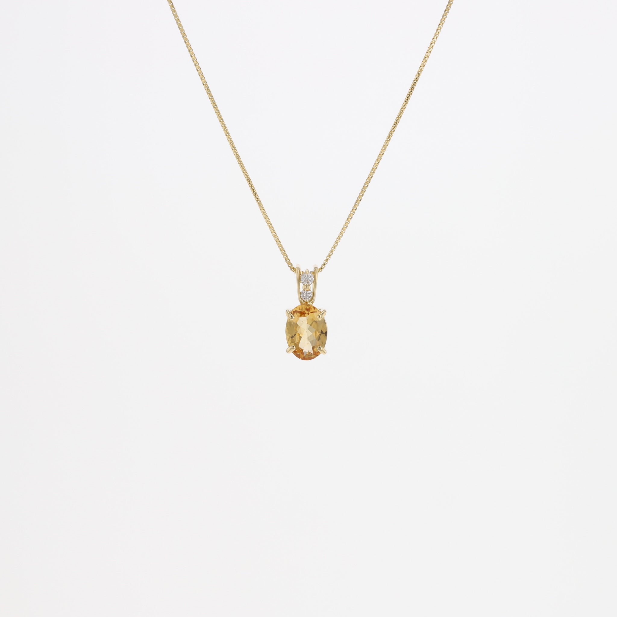 ガーネット/ダイヤモンド K18ネックレス(1月誕生石)《25N00305》