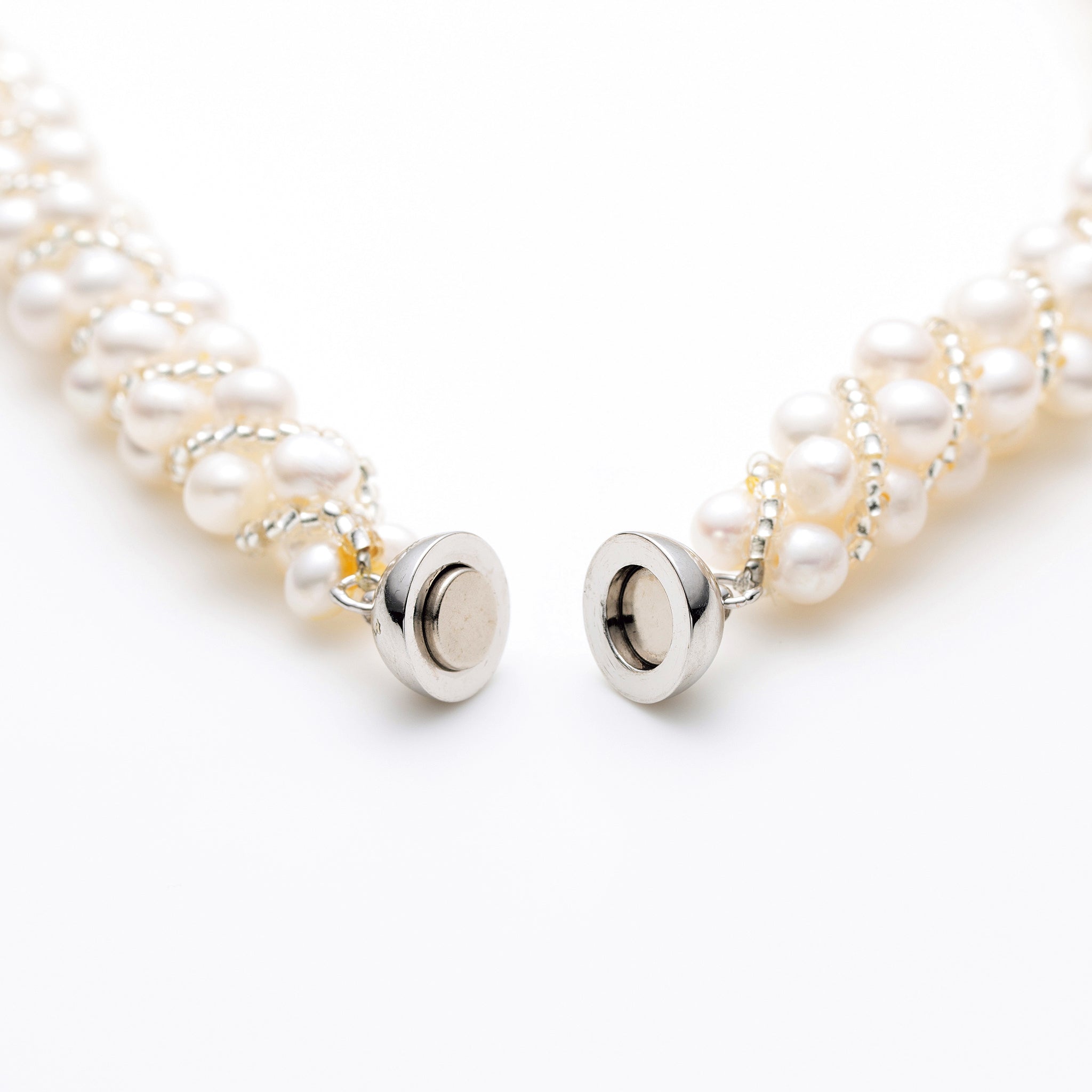 パール/ビーズ ネックレス&ブレスレット2点セット(6月誕生石/コンバーチブル)《25N03501》