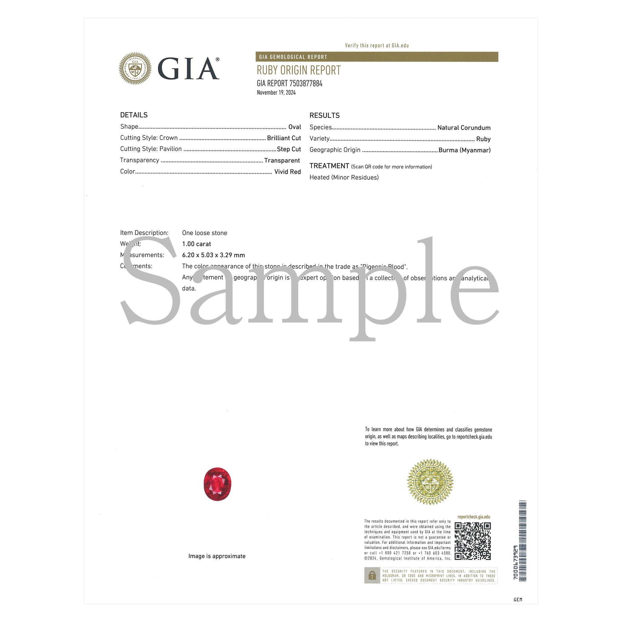 ルビー/ダイヤモンド プラチナネックレス(1カラット/ピジョンブラッド/7月誕生石/鑑別書付)《25N00402》