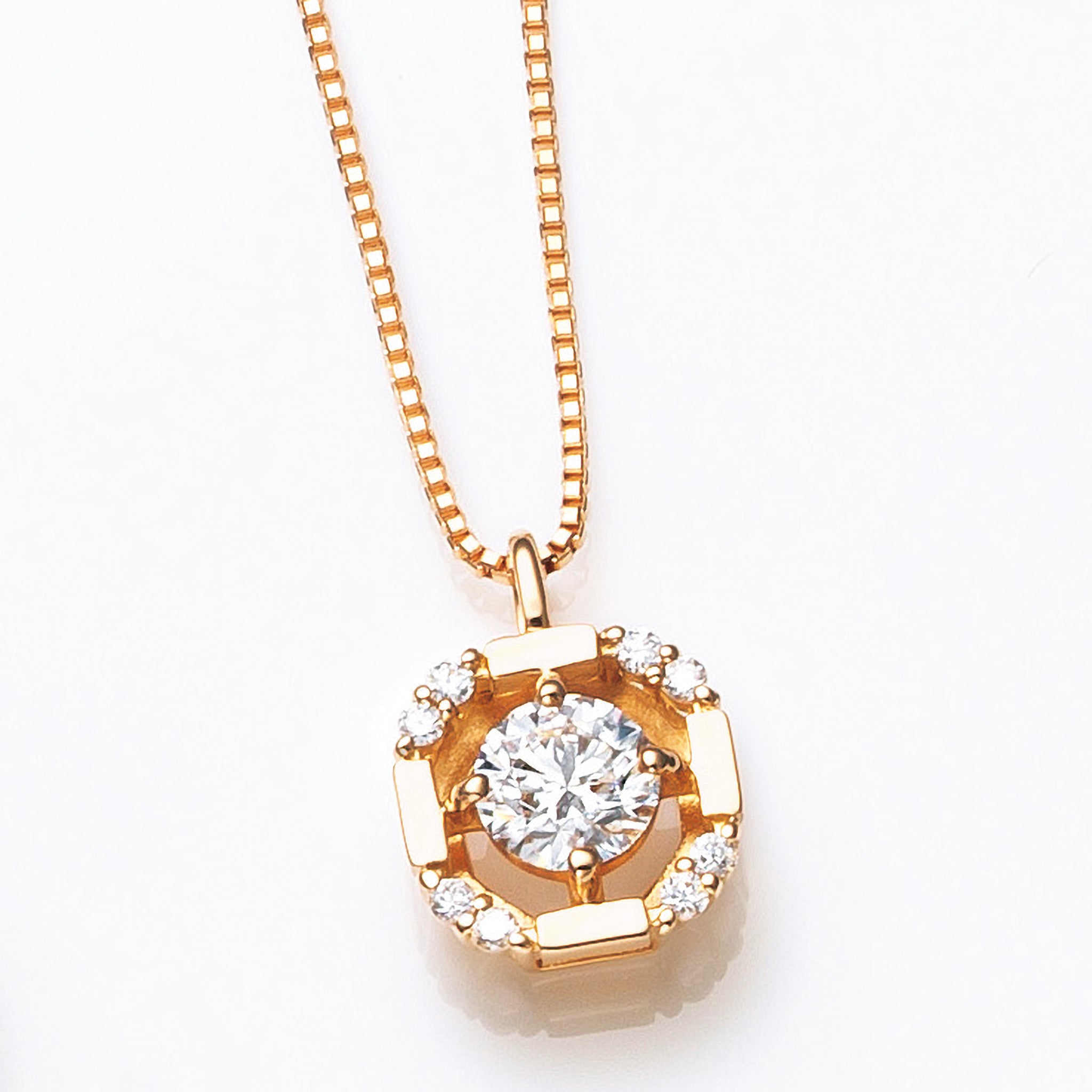 ダイヤモンド K18ネックレス(0.2カラット/Dカラー/SIクラス/EX/4月誕生石/グレーディングレポート付)《25N00406》