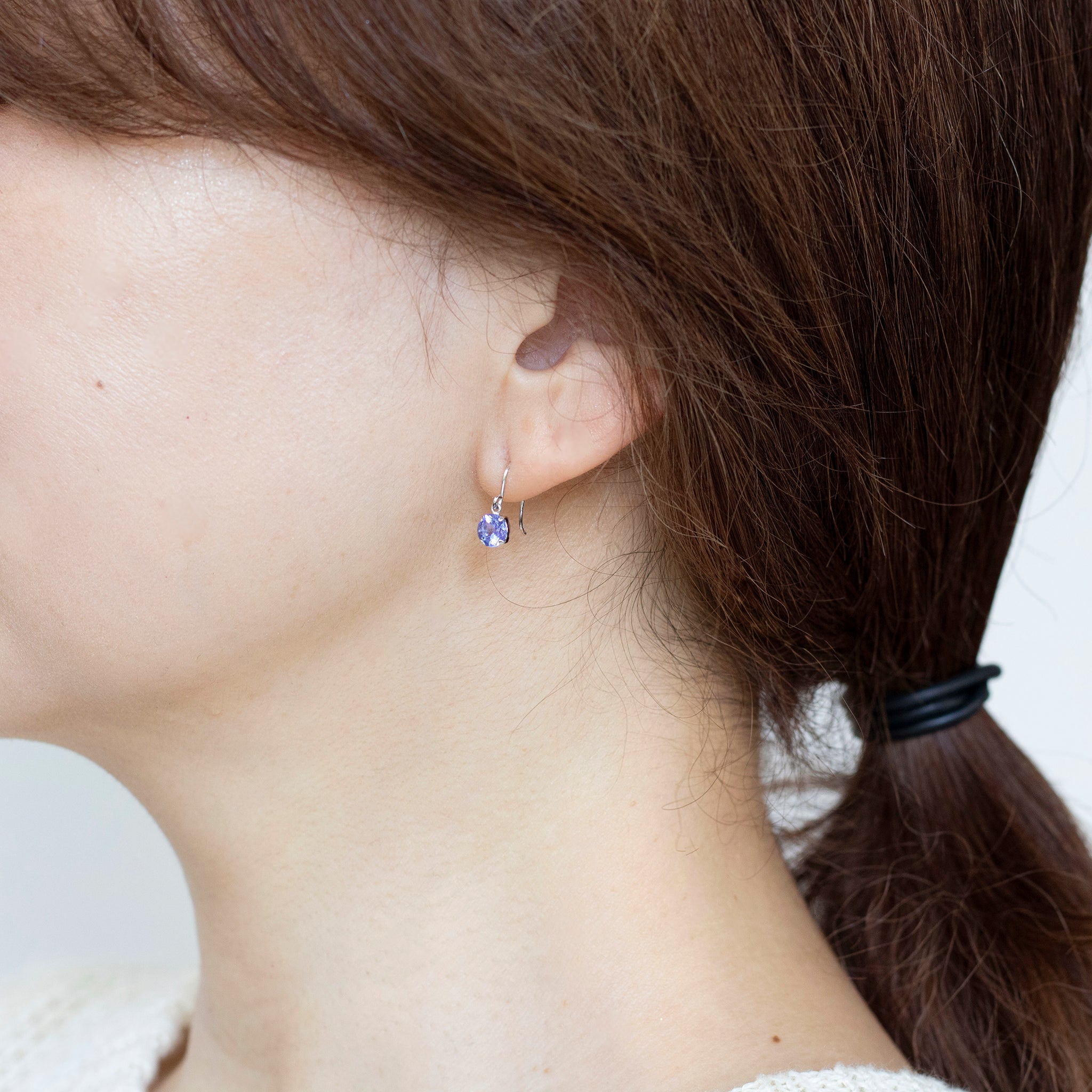 タンザナイト プラチナピアス(12月誕生石《25N00608》