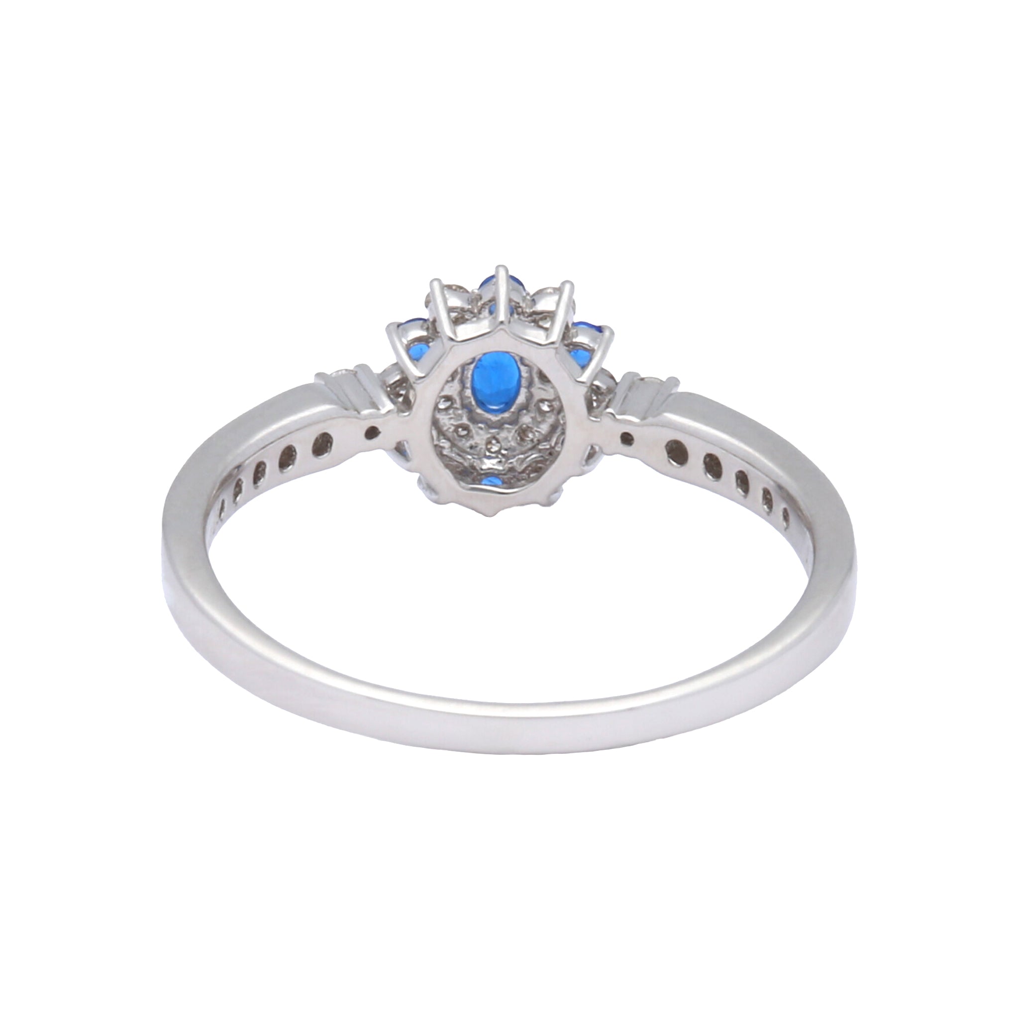 アウイナイト/ダイヤモンド プラチナリング(オーバルカット/鑑別書付)《25N00609》