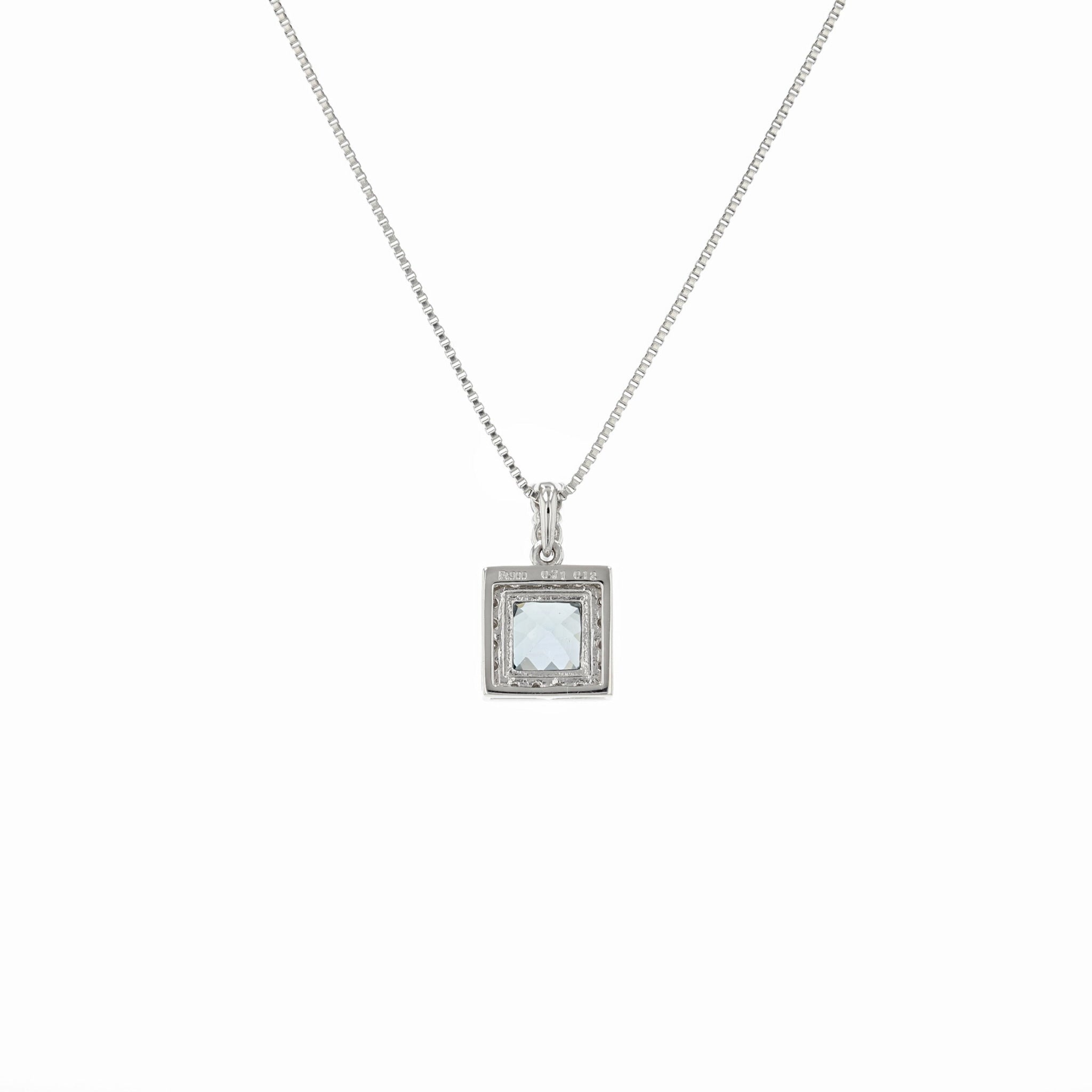 スピネル/ダイヤモンド プラチナネックレス(8月誕生石)《25N00701》