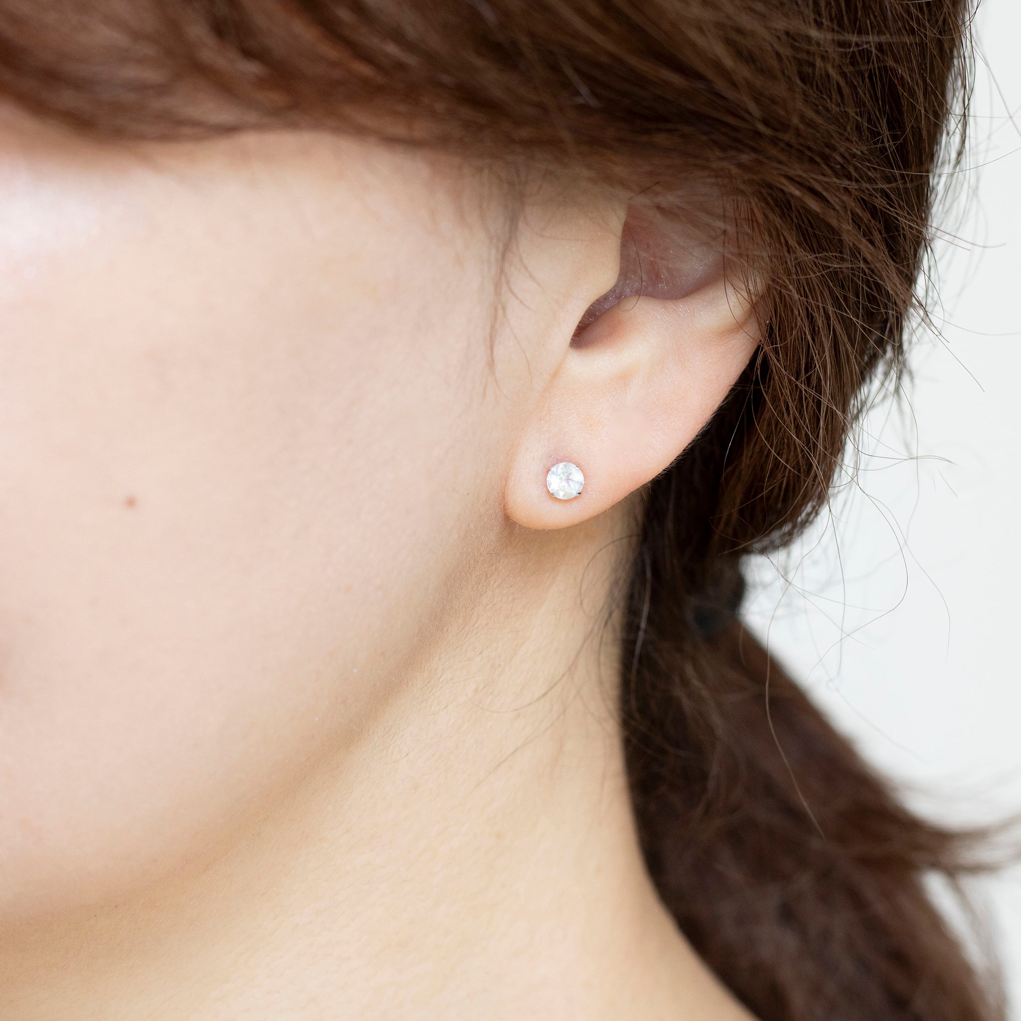 アンデシンラブラドライト プラチナピアス《25N00705》