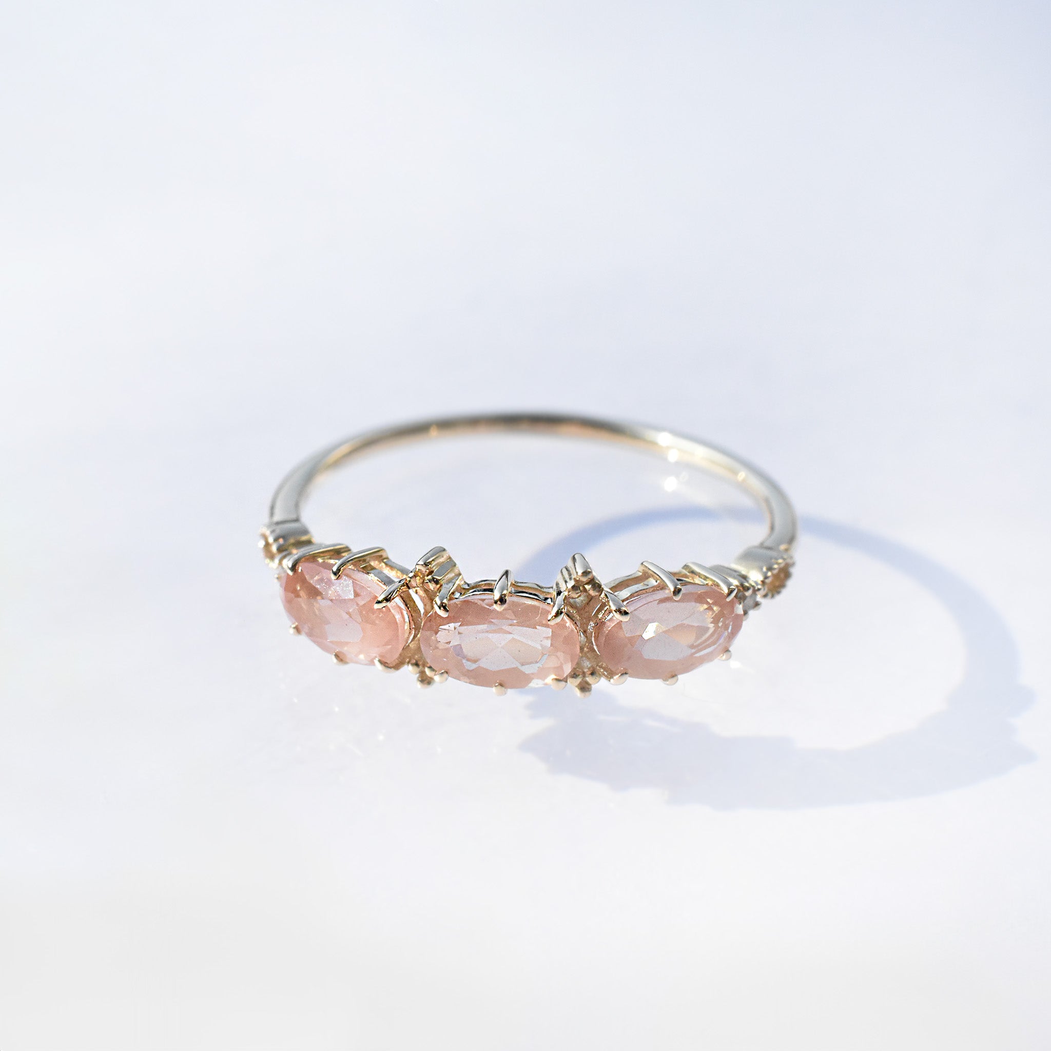 アンデシン/ダイヤモンド K18リング《25N00804》