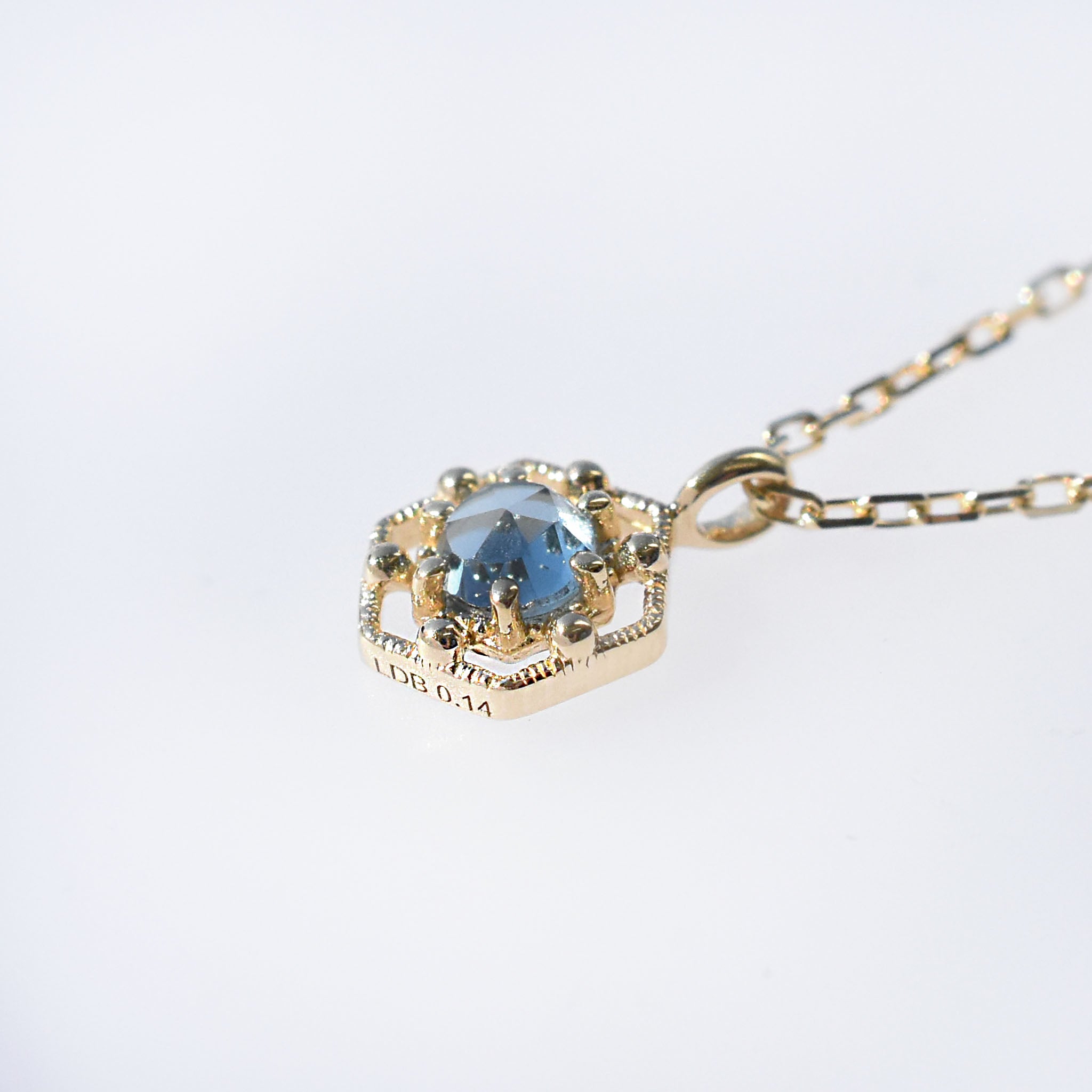 ブルートパーズ K18ネックレス(11月誕生石《25N00809》