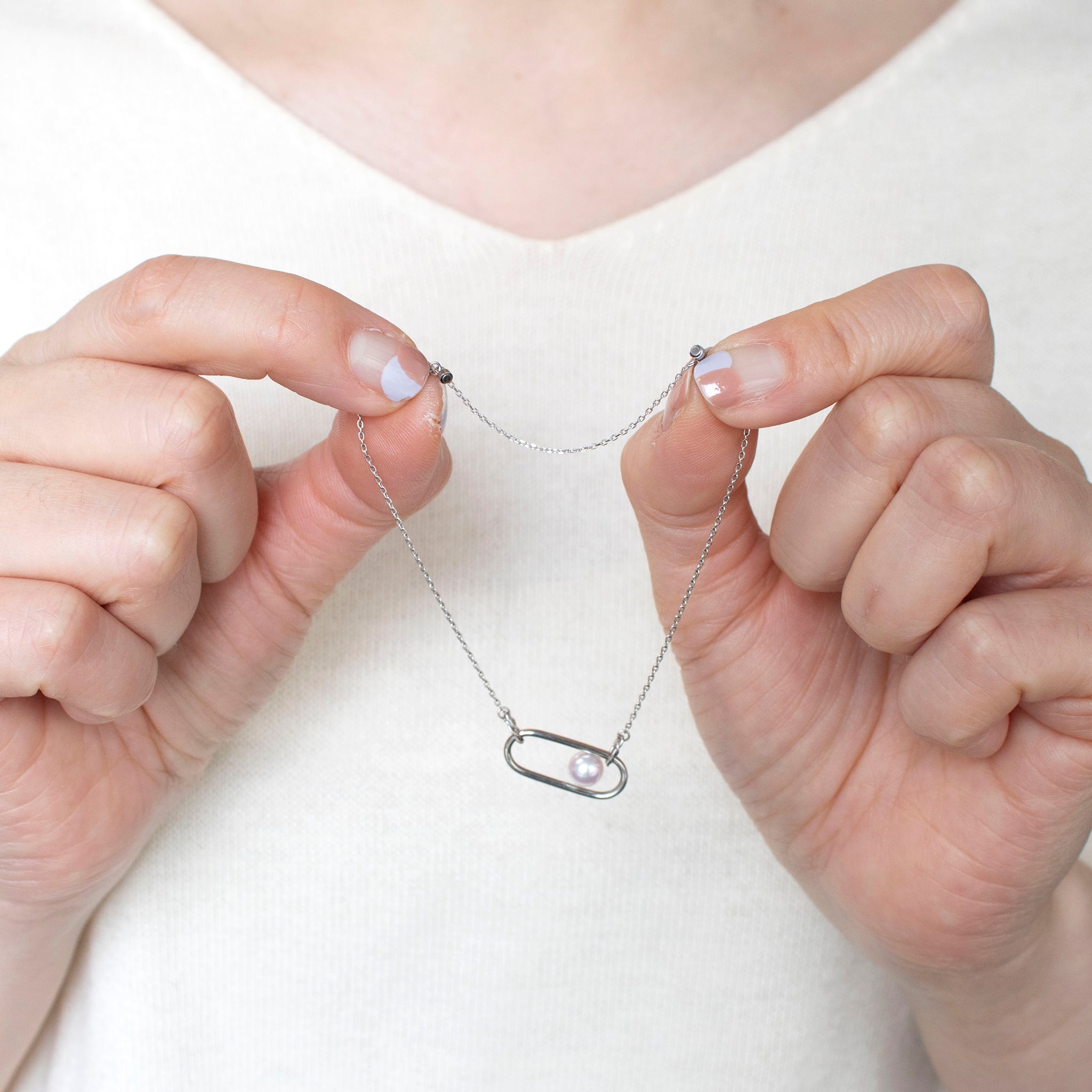 パール プラチナブレスレット(アコヤ真珠/5.5mm/6月誕生石)《25N01002》