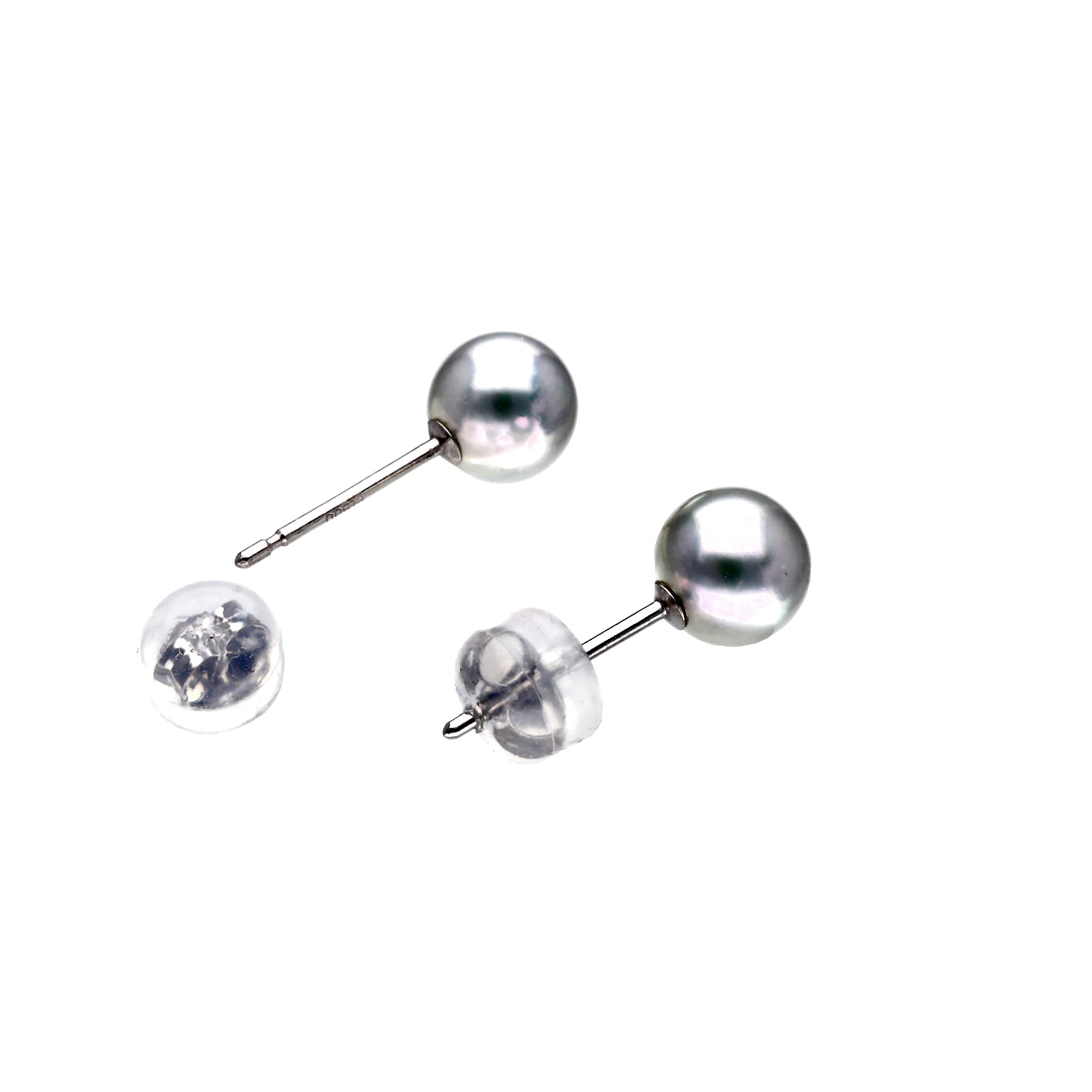 【限定7点】パール プラチナピアス(アコヤ真珠/5.5mm/ナチュラルブルー/6月誕生石)《25N01006》