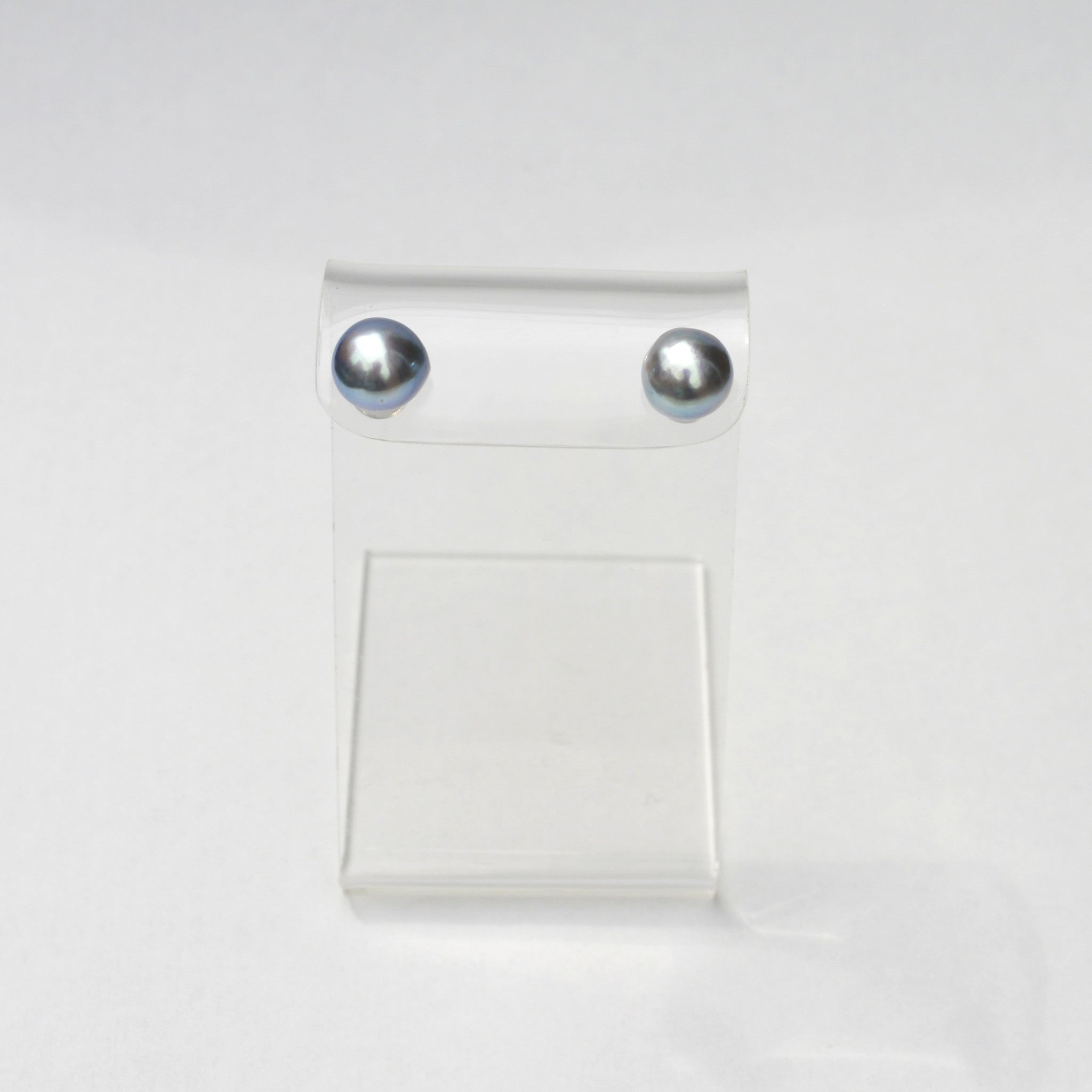 【限定8点】パール K14ピアス(アコヤ真珠/8mm/ナチュラルブルー/6月誕生石)《25N01007》